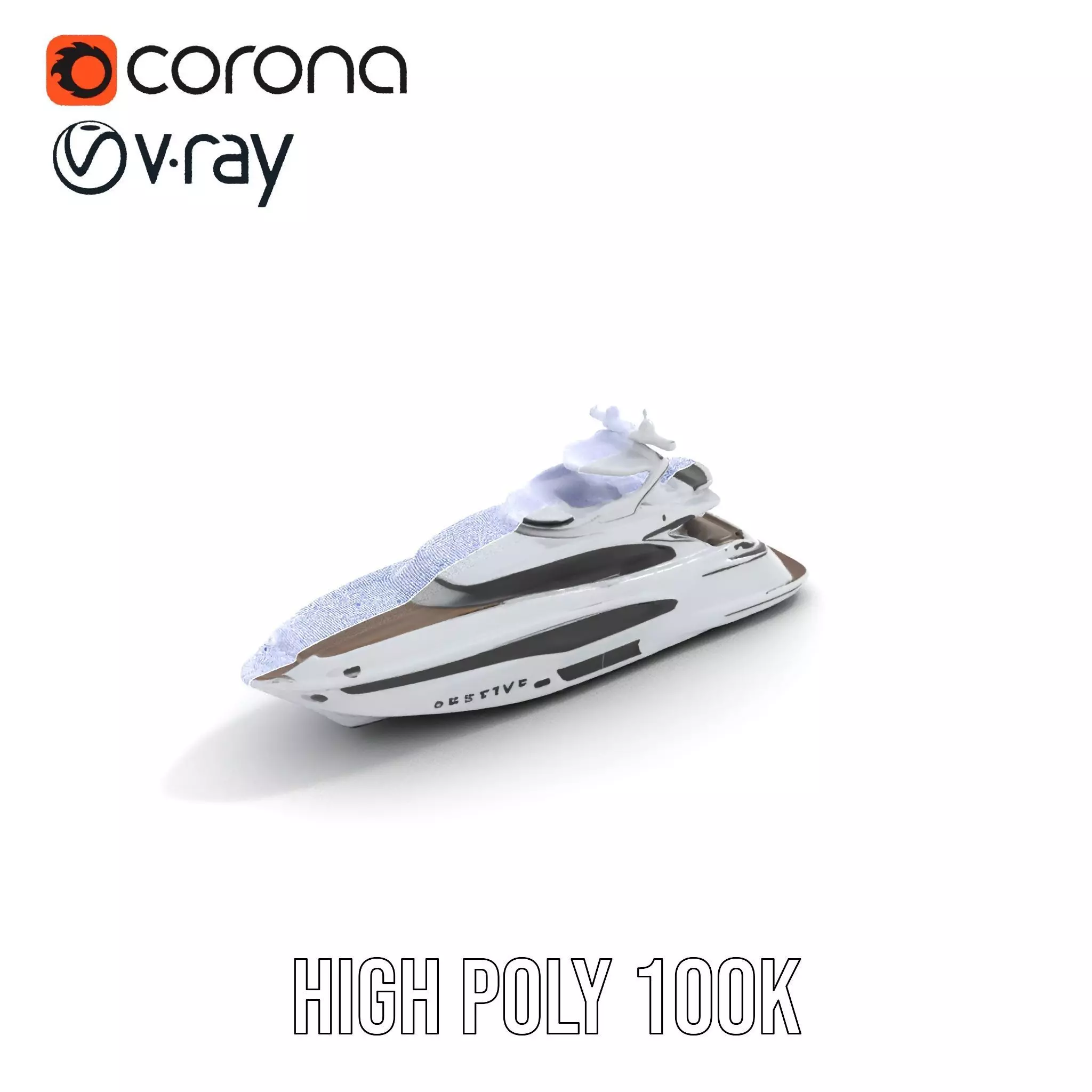 Sleek Yacht model pack Low-poly 3D model_20
