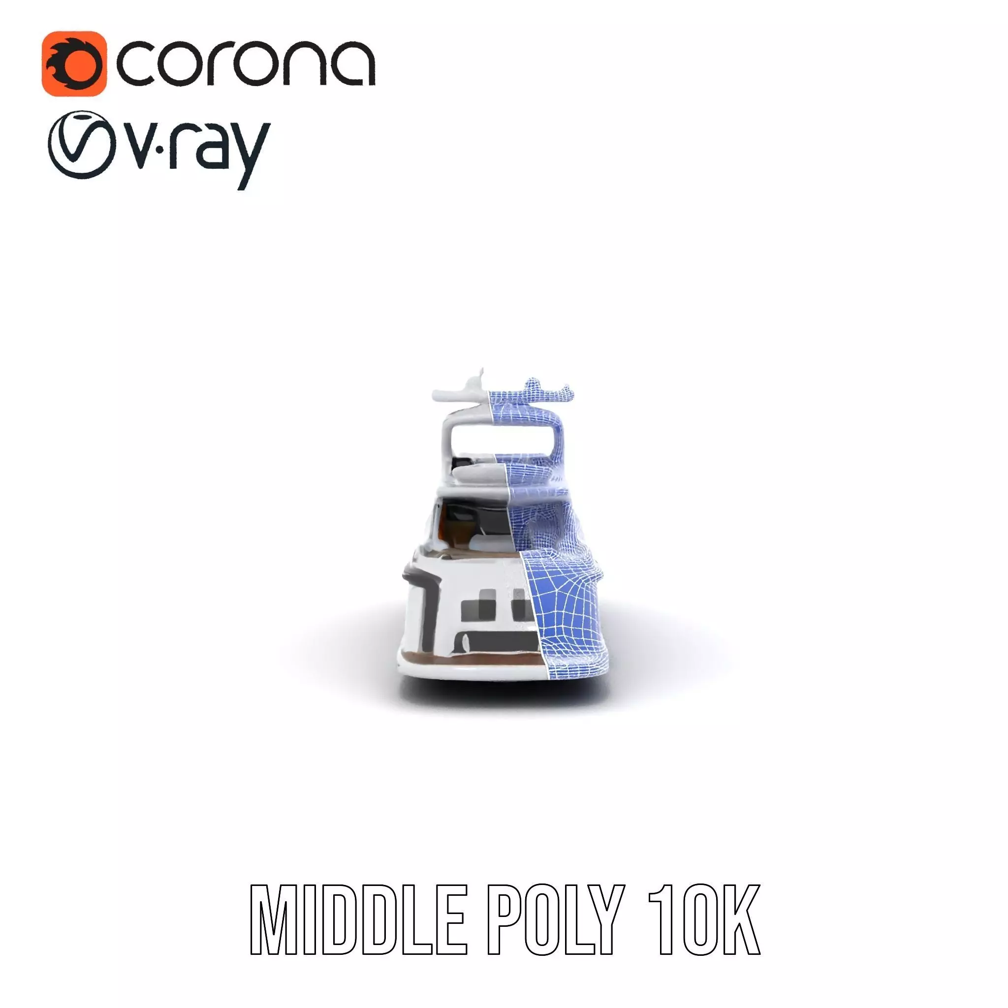 Sleek Yacht model pack Low-poly 3D model_30