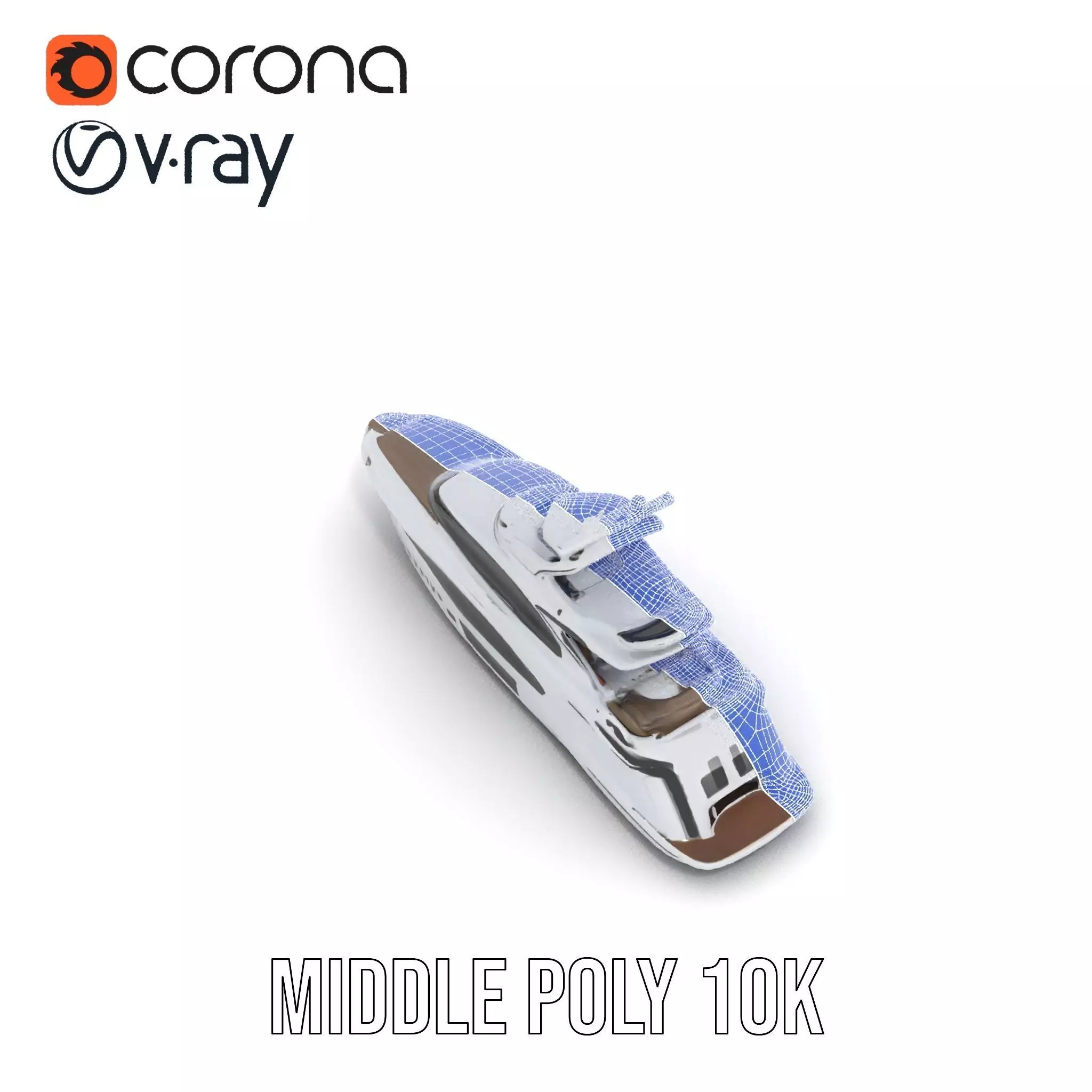 Sleek Yacht model pack Low-poly 3D model_15