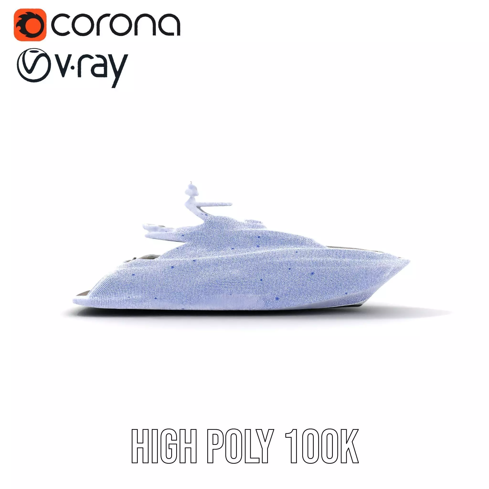 Sleek Yacht model pack Low-poly 3D model_32