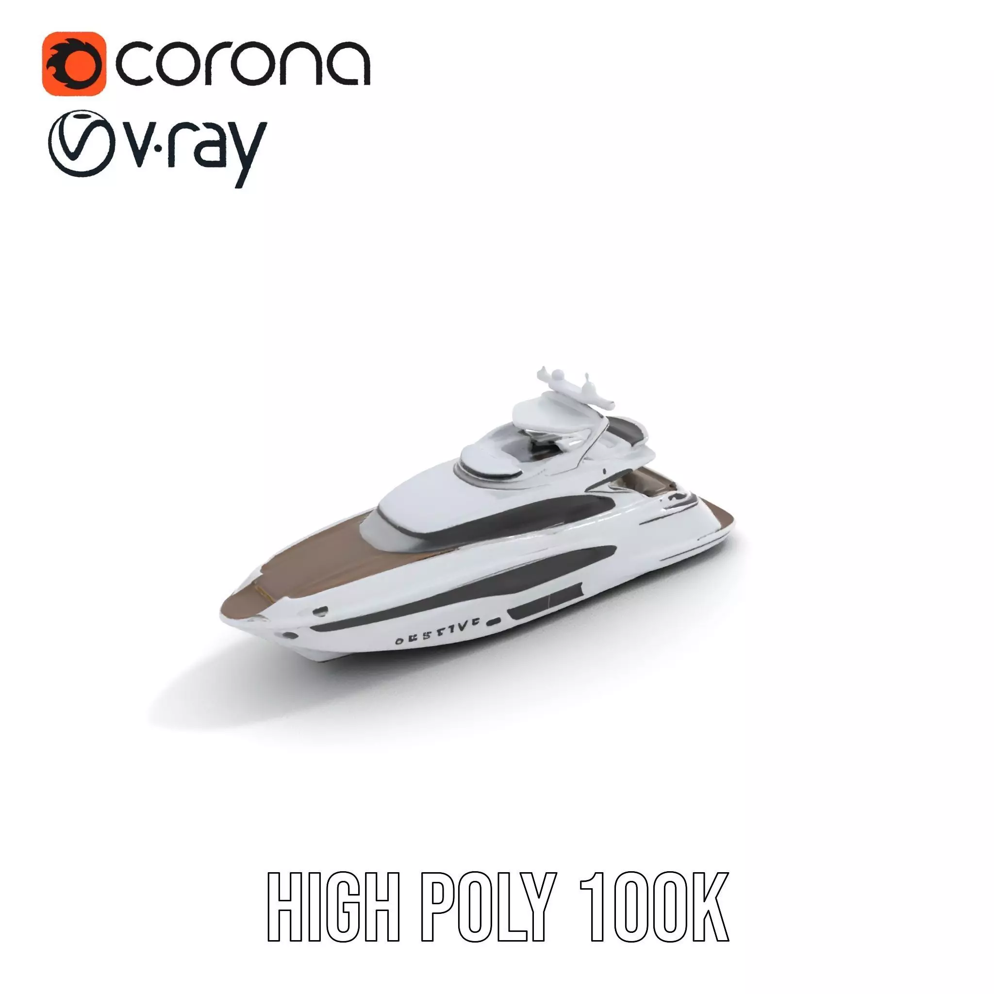 Sleek Yacht model pack Low-poly 3D model_23