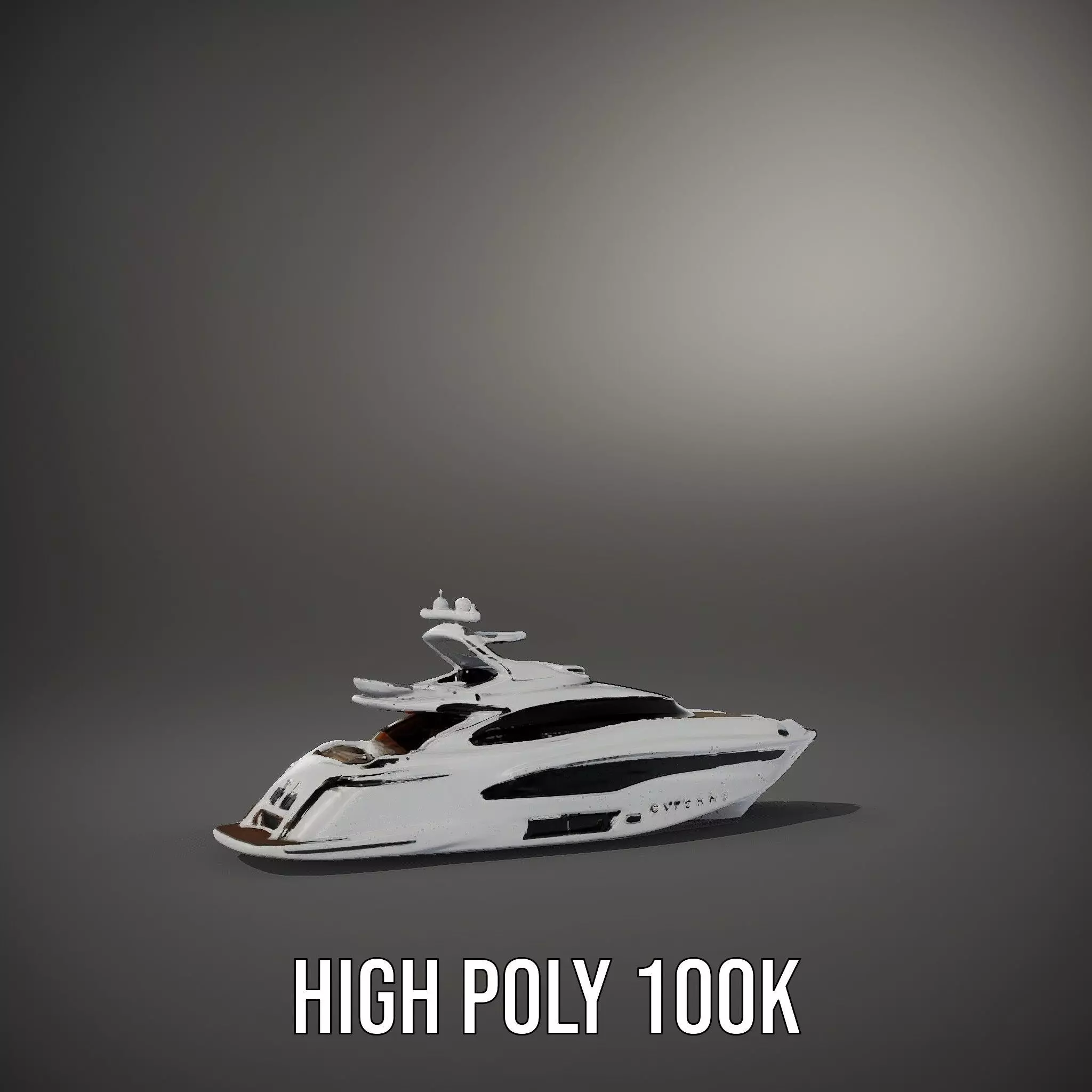 Sleek Yacht model pack Low-poly 3D model_8
