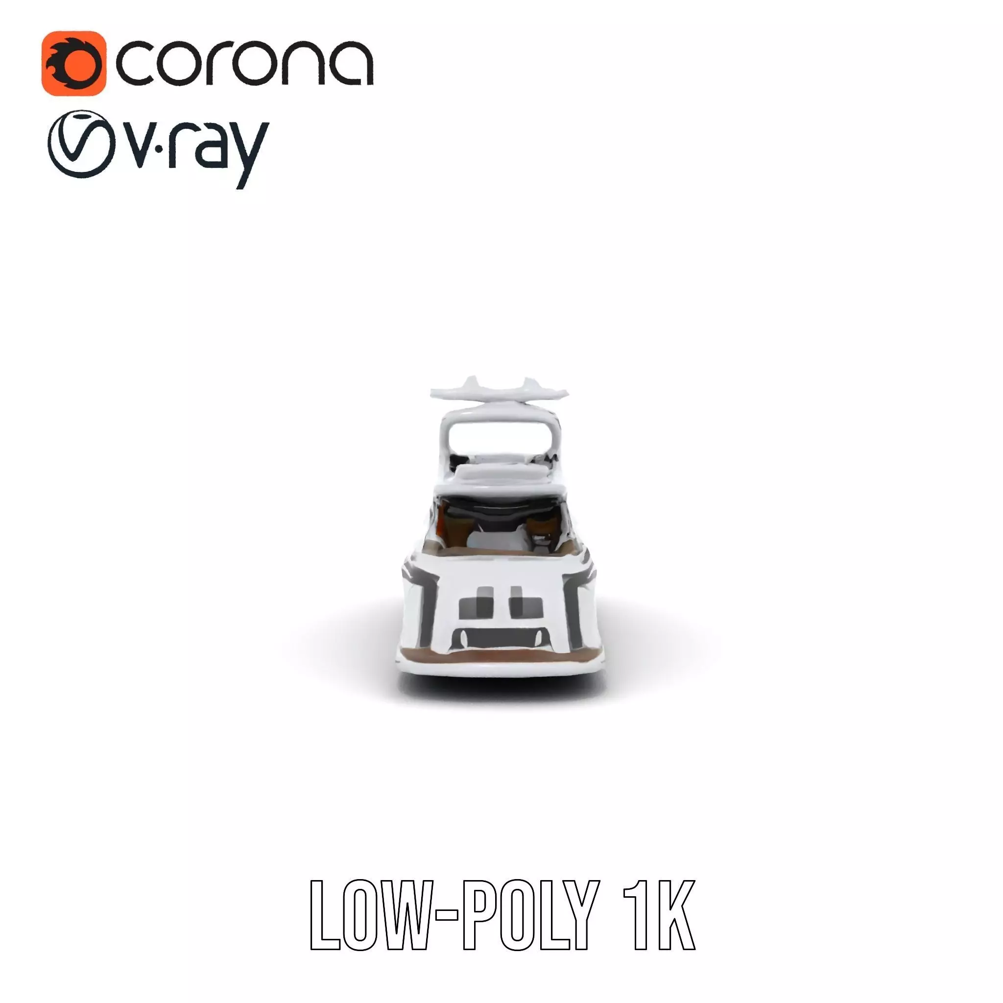 Sleek Yacht model pack Low-poly 3D model_19