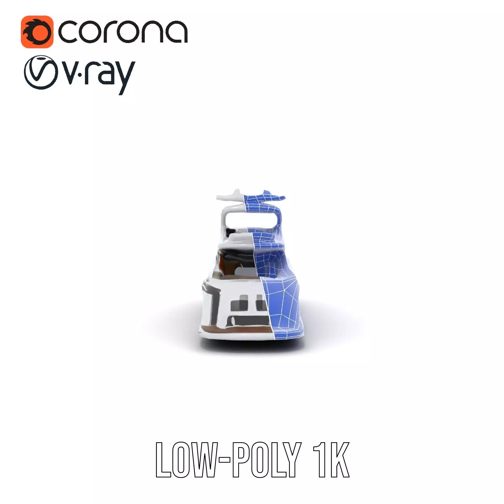 Sleek Yacht model pack Low-poly 3D model_28