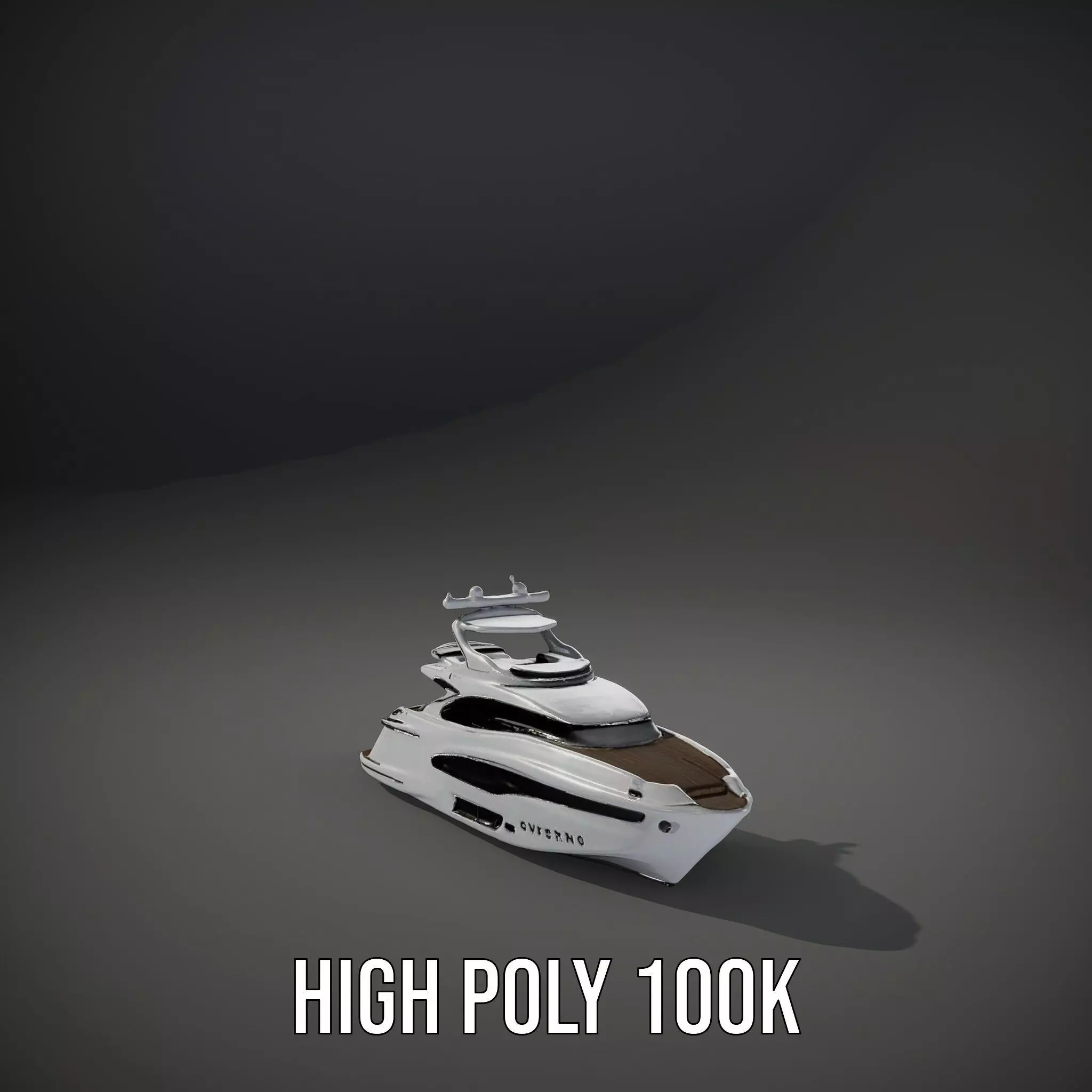 Sleek Yacht model pack Low-poly 3D model_10