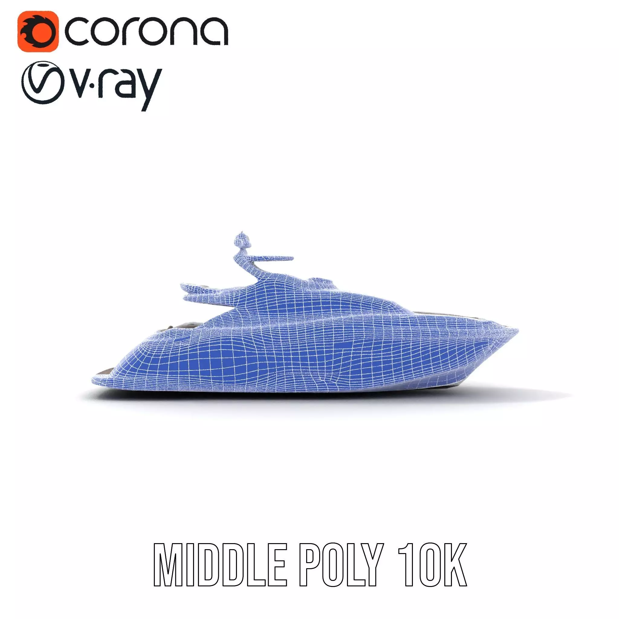 Sleek Yacht model pack Low-poly 3D model_27