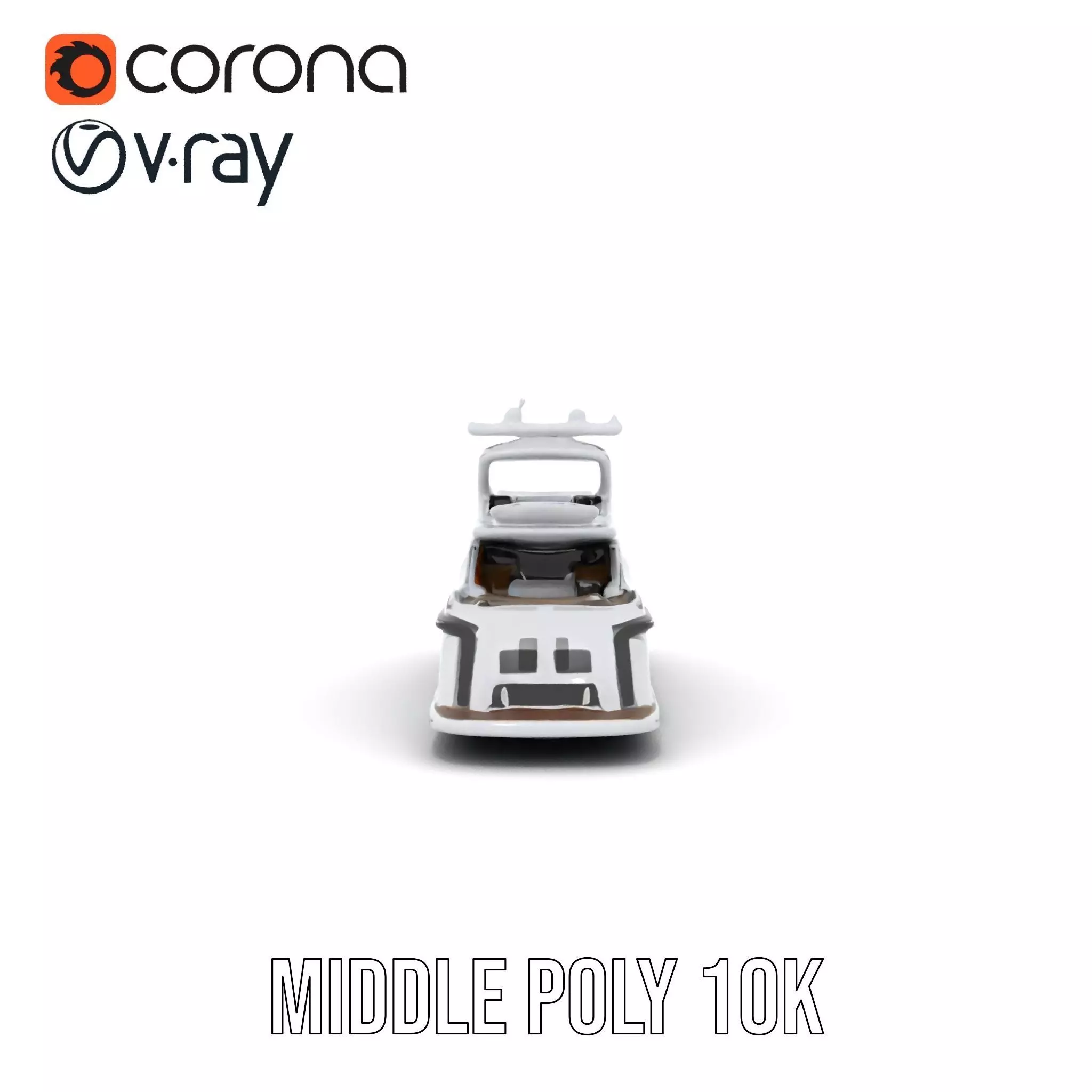 Sleek Yacht model pack Low-poly 3D model_13