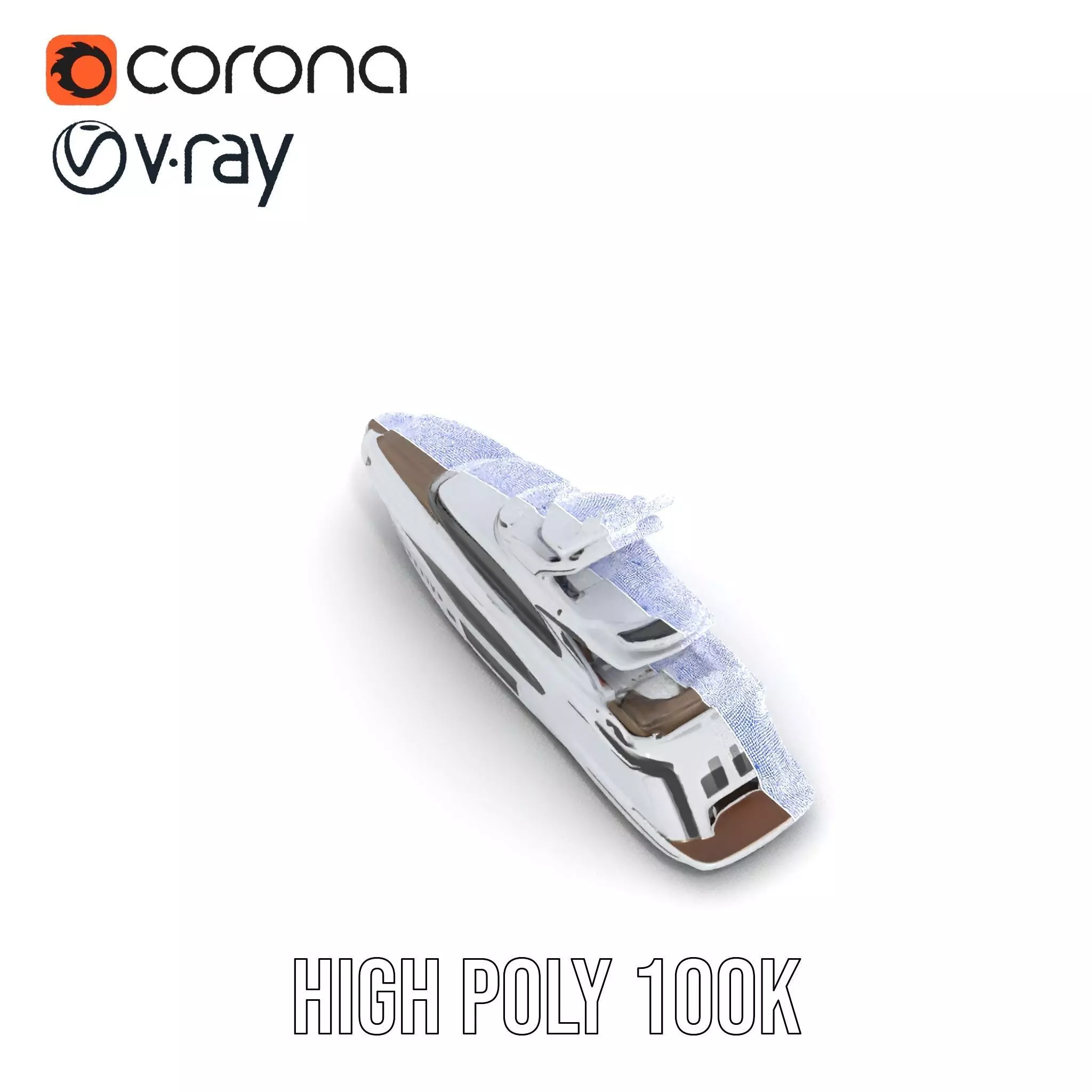 Sleek Yacht model pack Low-poly 3D model_34