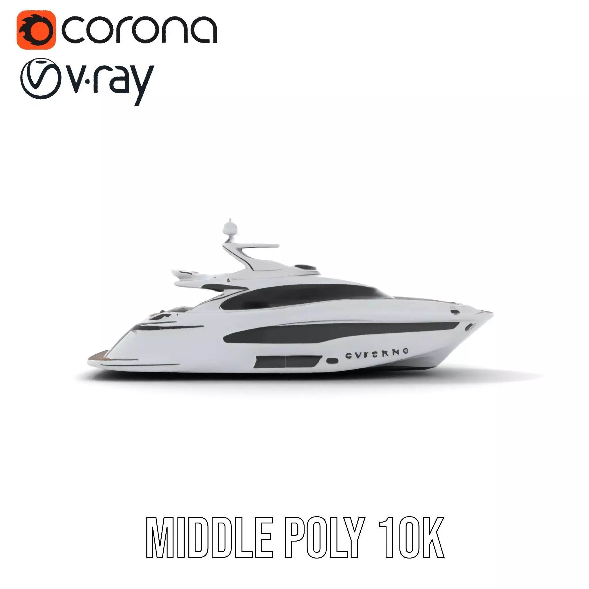 Sleek Yacht model pack Low-poly 3D model_18