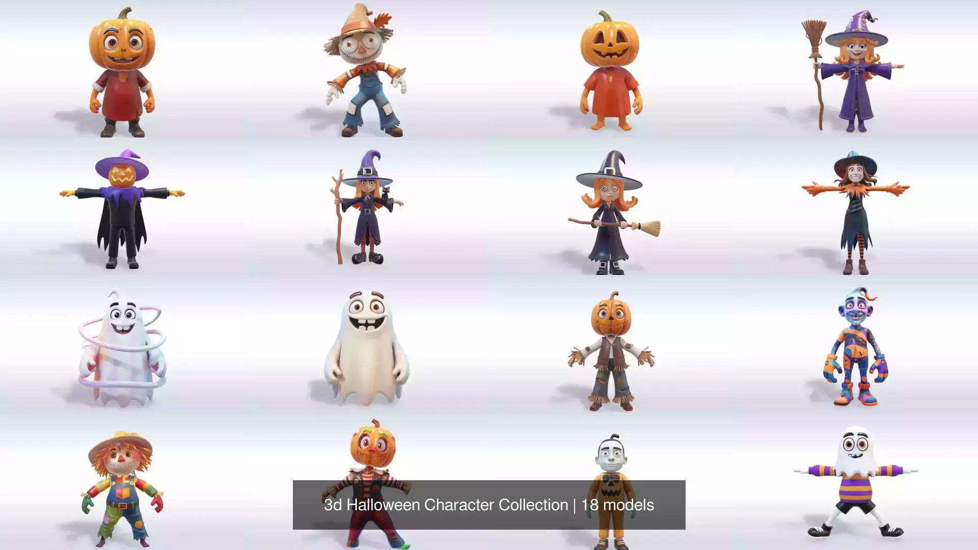 3d Halloween Character Collection _0