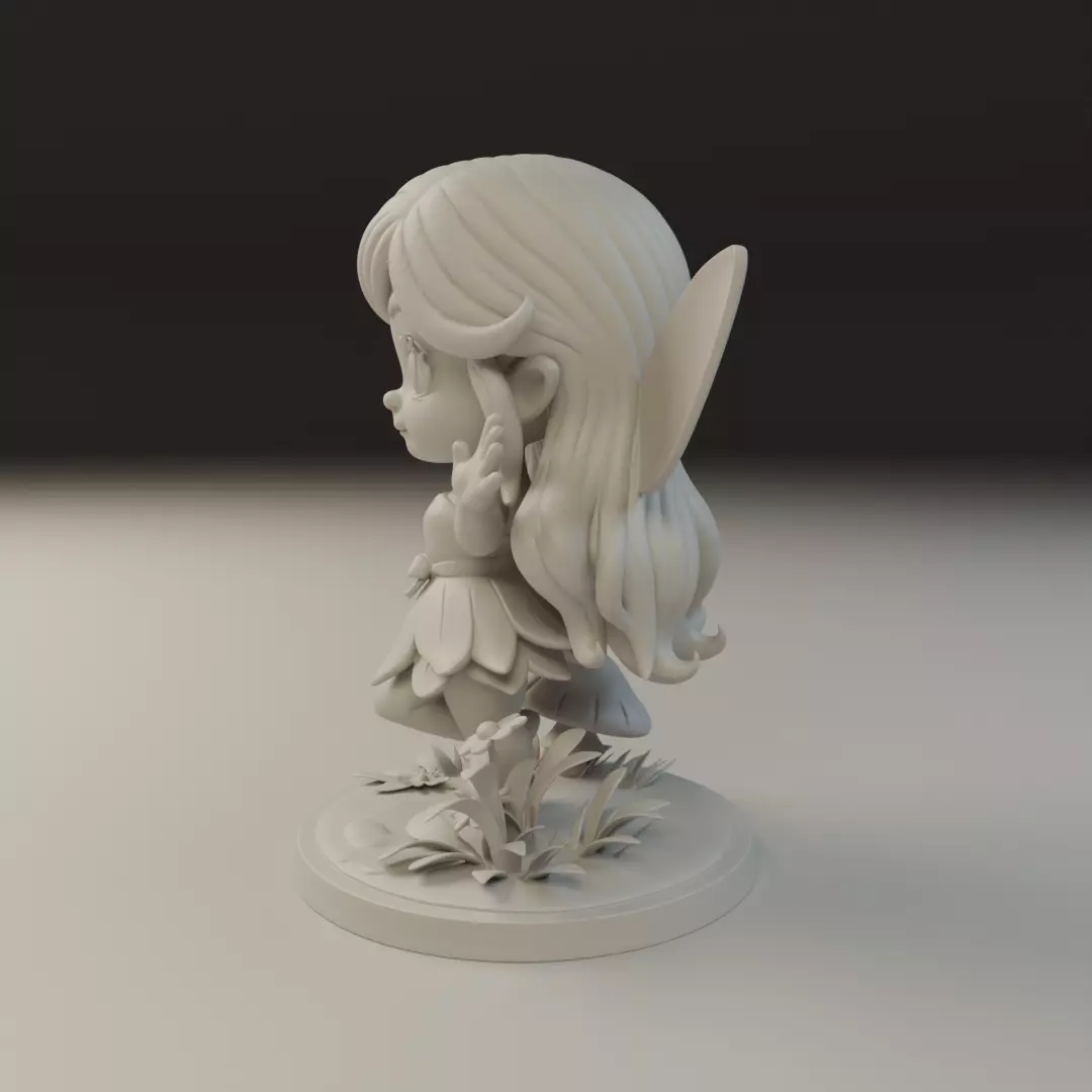 chibi fairy 3D print model_3