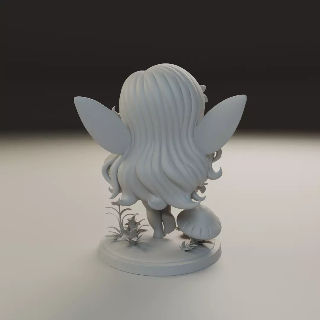 chibi fairy 3D print model_5