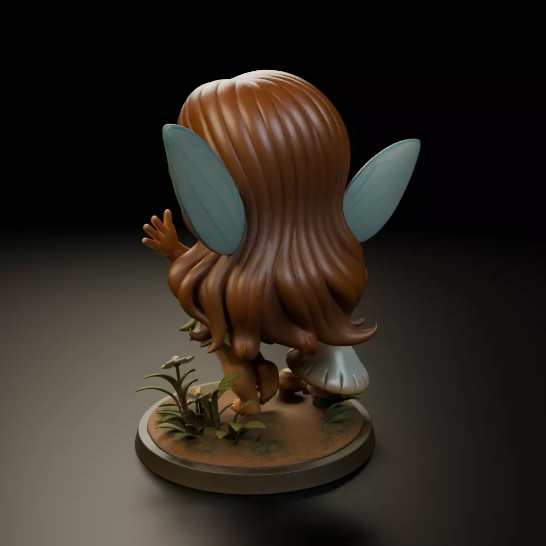 chibi fairy 3D print model_8