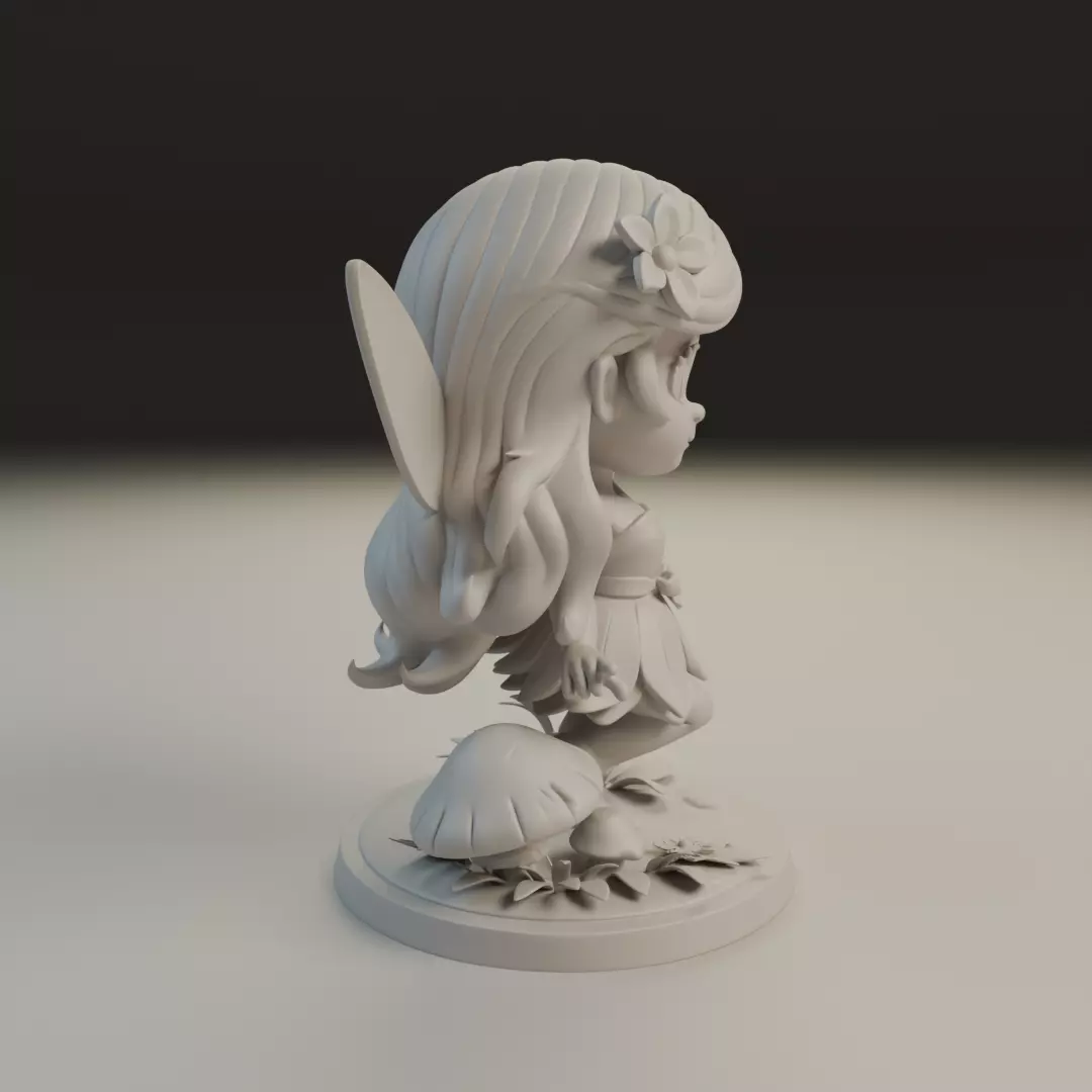 chibi fairy 3D print model_1