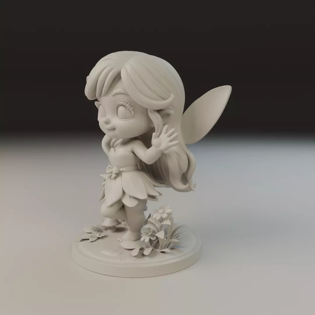 chibi fairy 3D print model_9