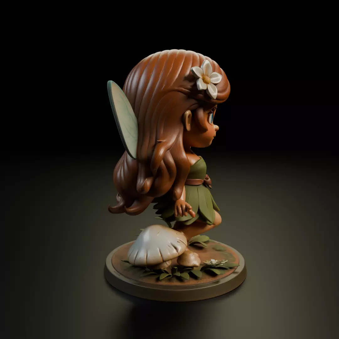 chibi fairy 3D print model_2