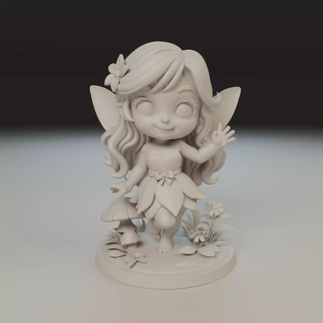 chibi fairy 3D print model_15