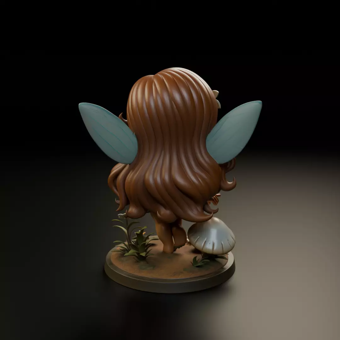 chibi fairy 3D print model_6