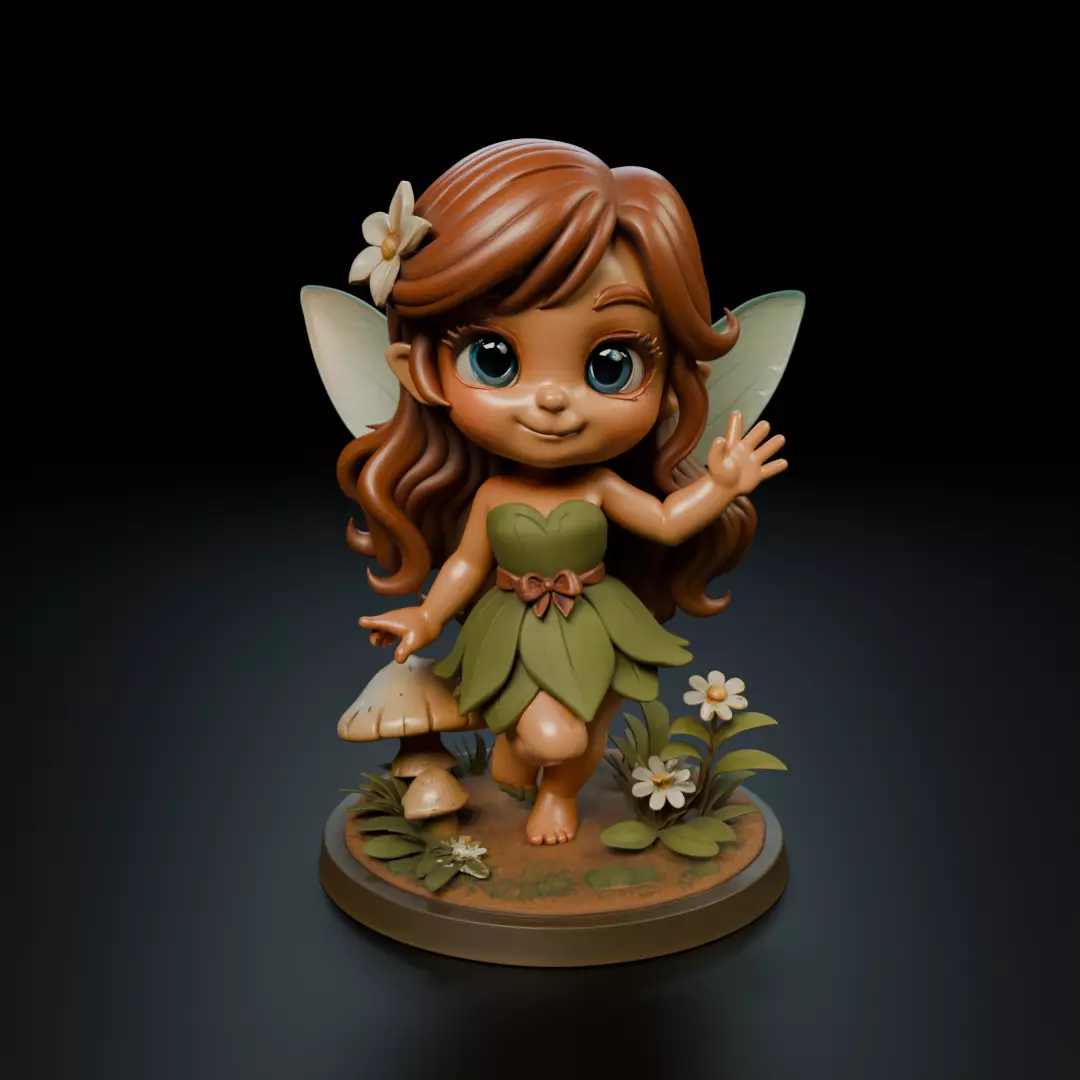 chibi fairy 3D print model_16
