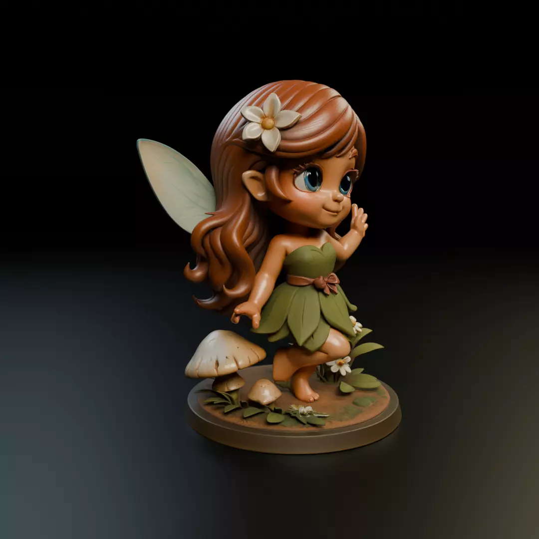 chibi fairy 3D print model_12