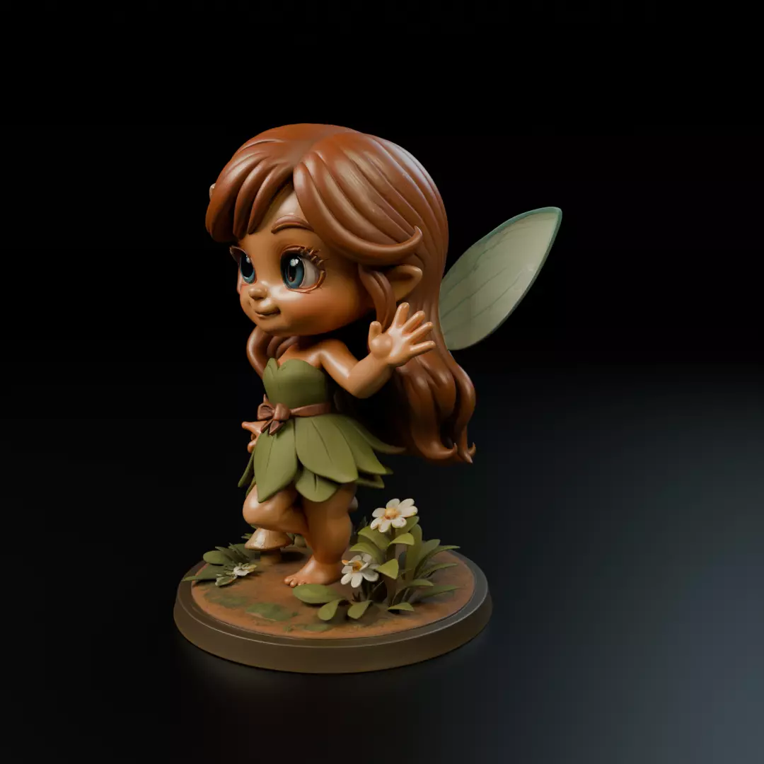 chibi fairy 3D print model_10