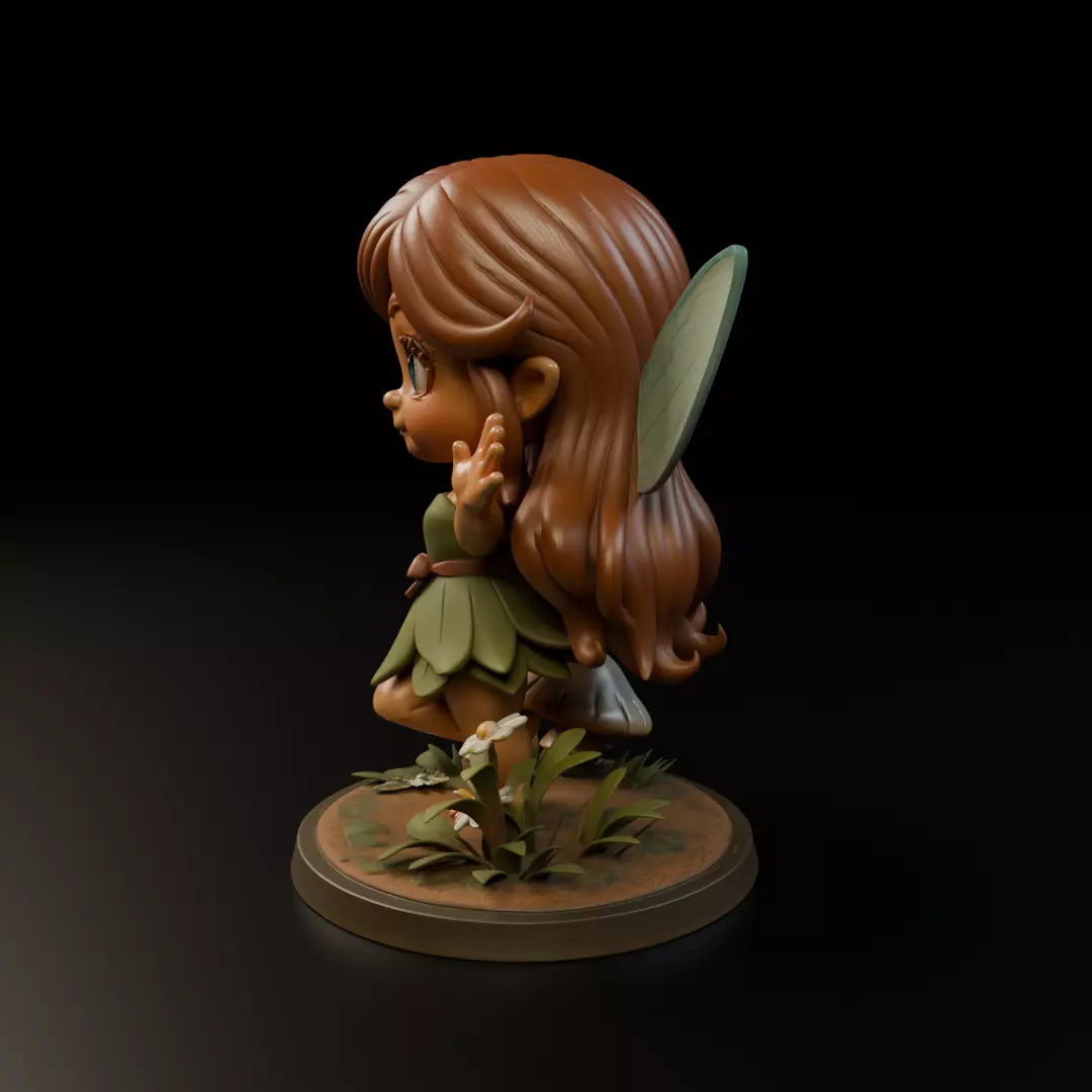 chibi fairy 3D print model_4