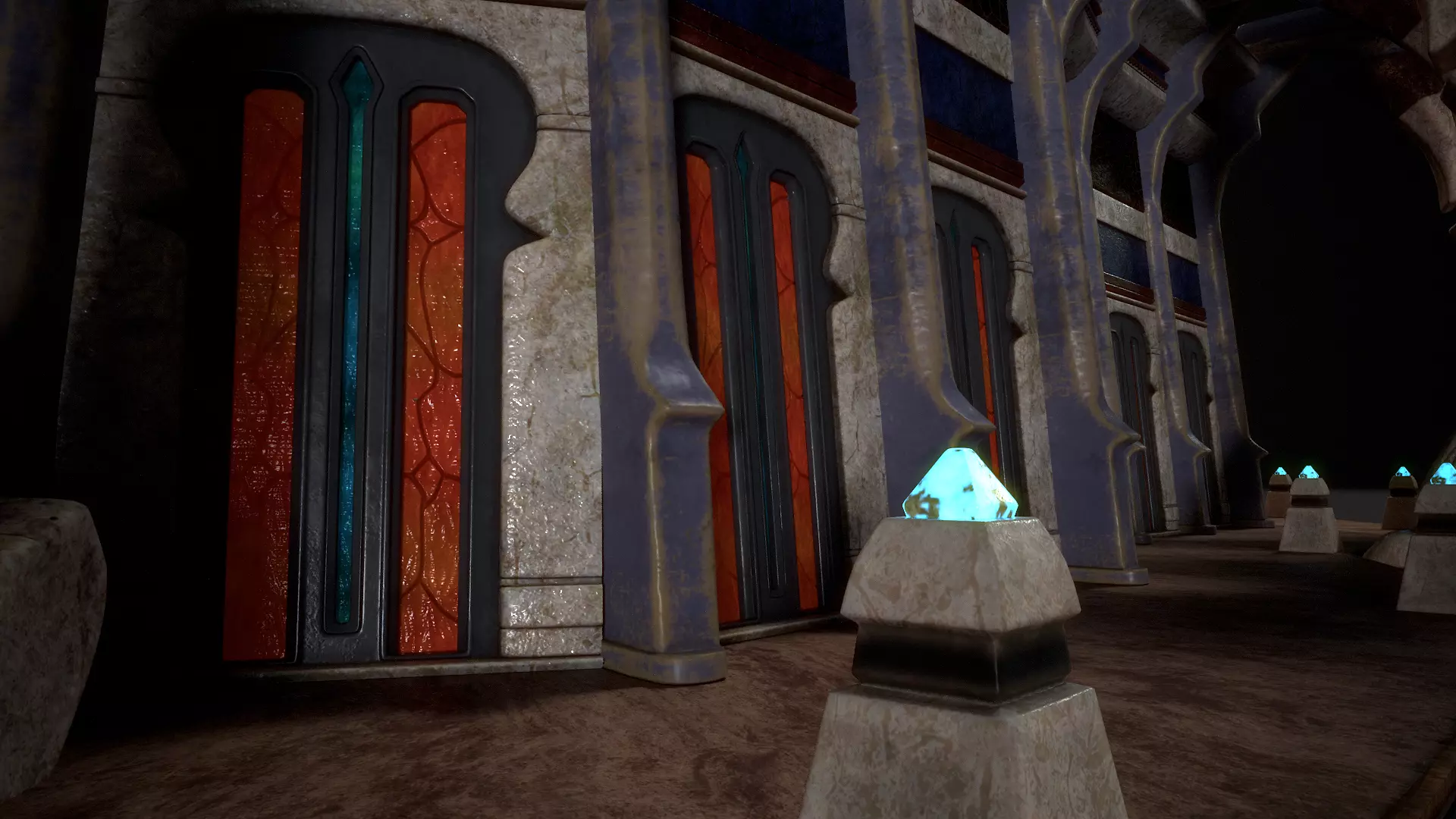 Building 4b Low-poly 3D model_3