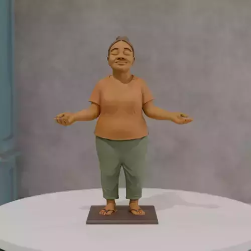 happy and blessed woman