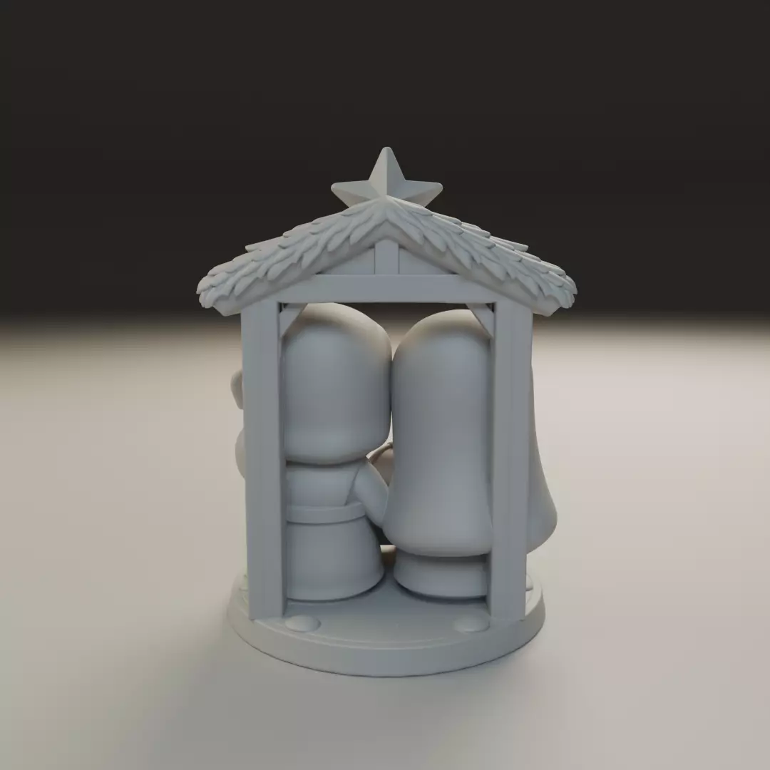 nativity scene 3D print model_6