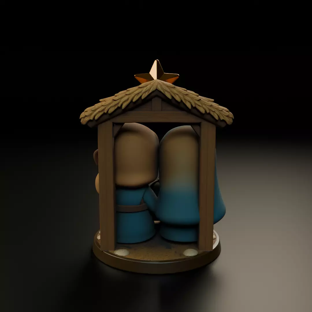 nativity scene 3D print model_5