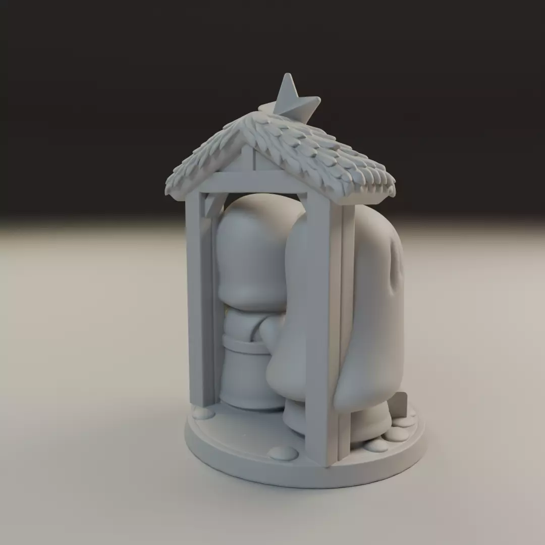 nativity scene 3D print model_14