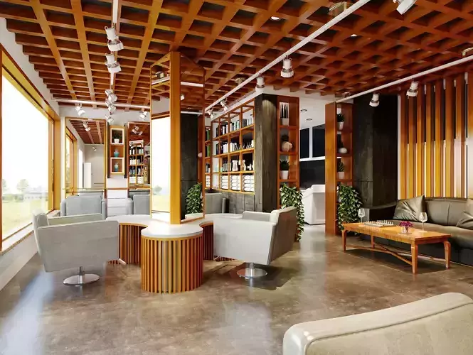 Modern hair salon hairdressing -  hair salon