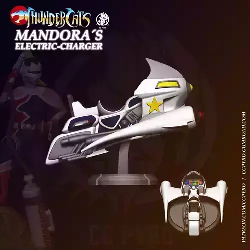 Mandora Electro charger Thundercats STL files 3D printing