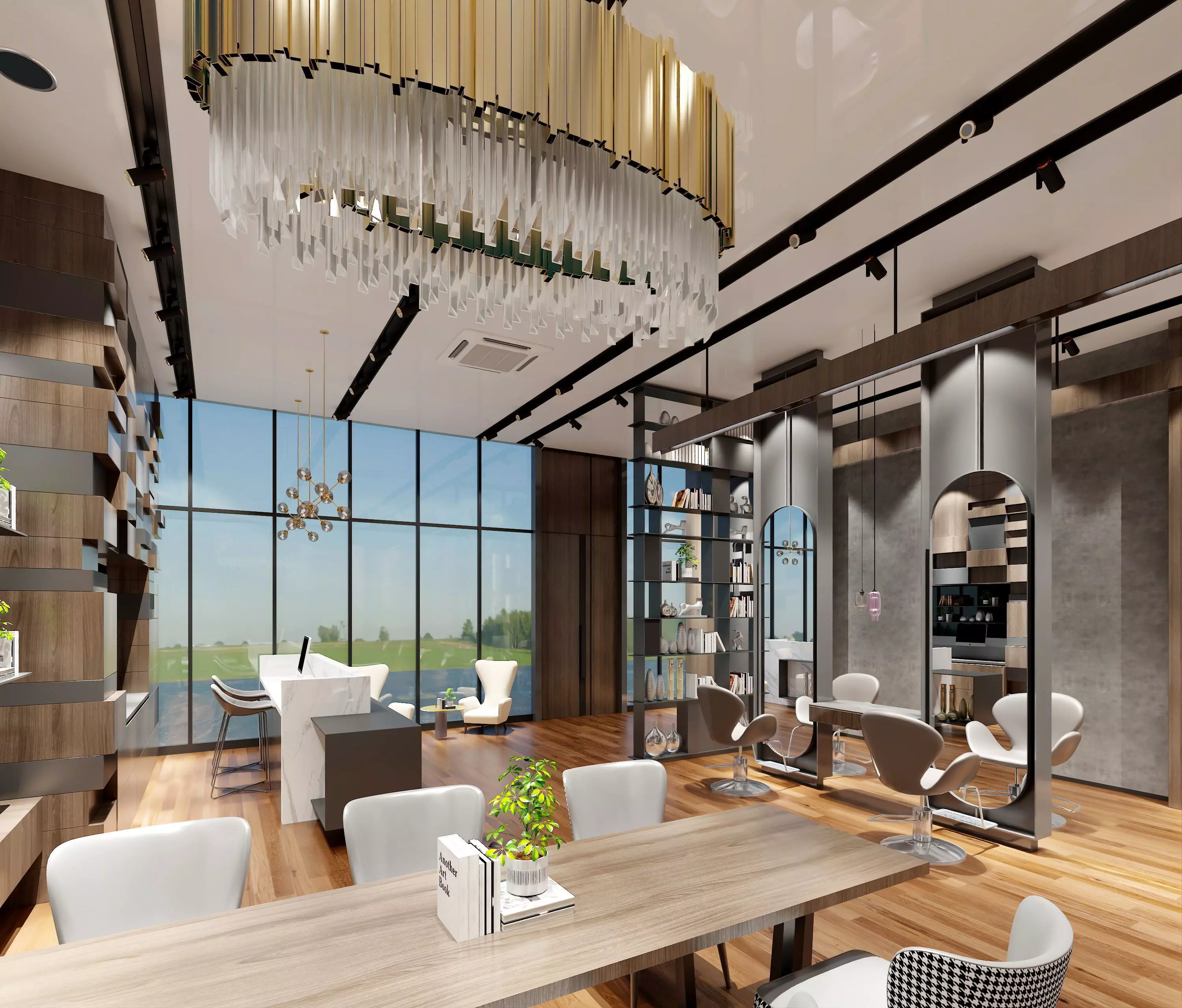 Beauty parlour appliances and furniture 3D model_8