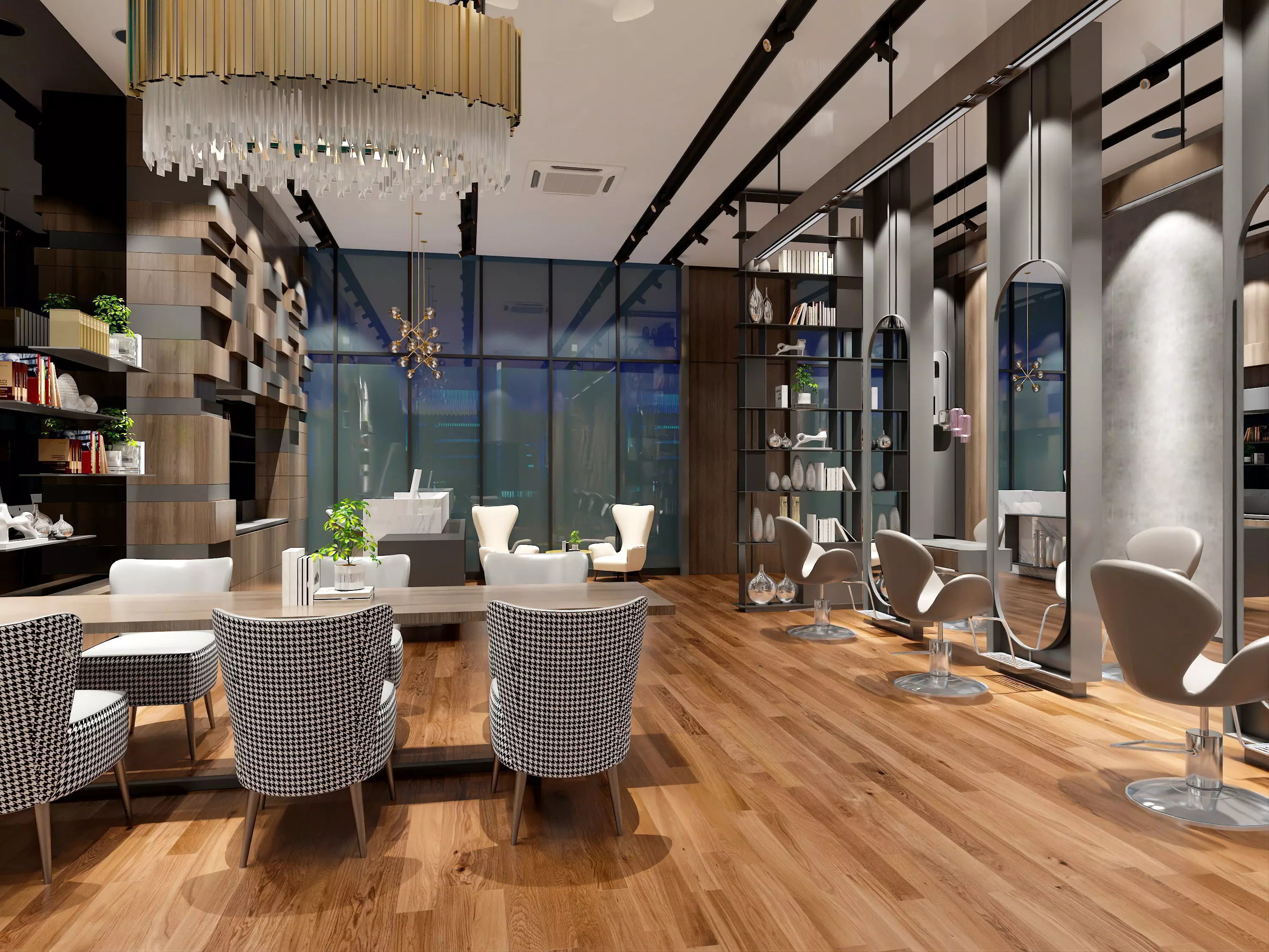 Beauty parlour appliances and furniture 3D model_1