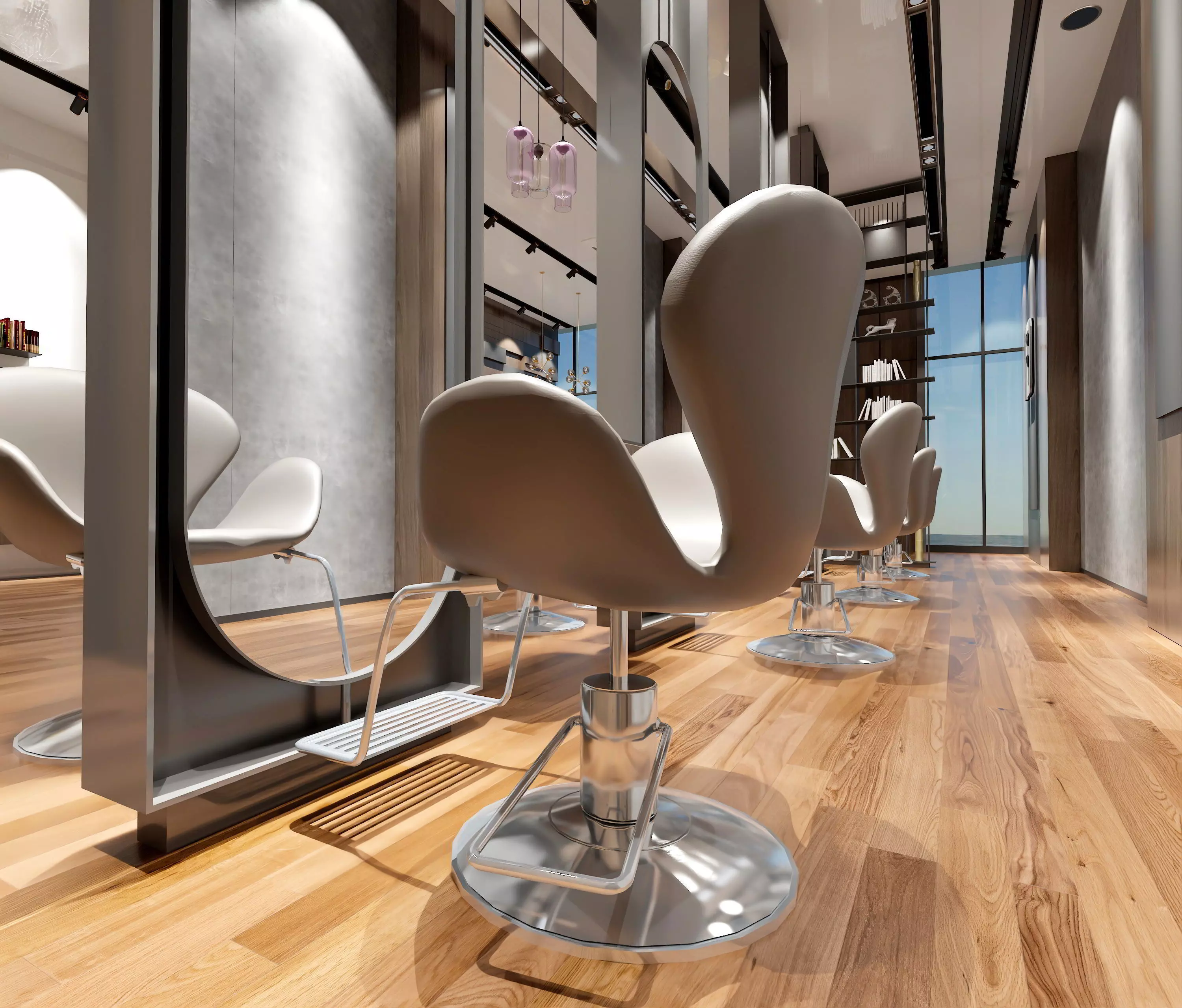 Beauty parlour appliances and furniture 3D model_7