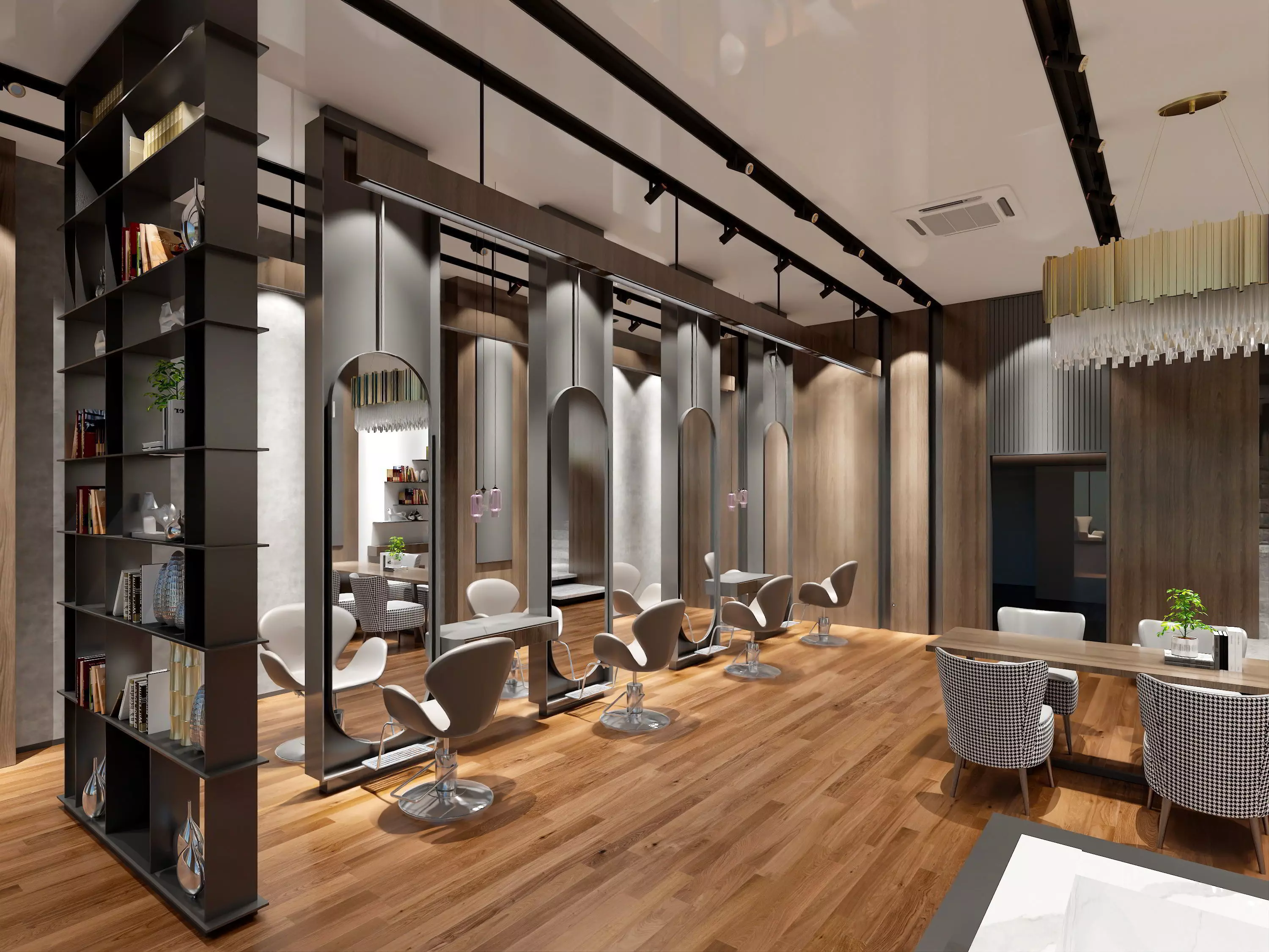 Beauty parlour appliances and furniture 3D model_0