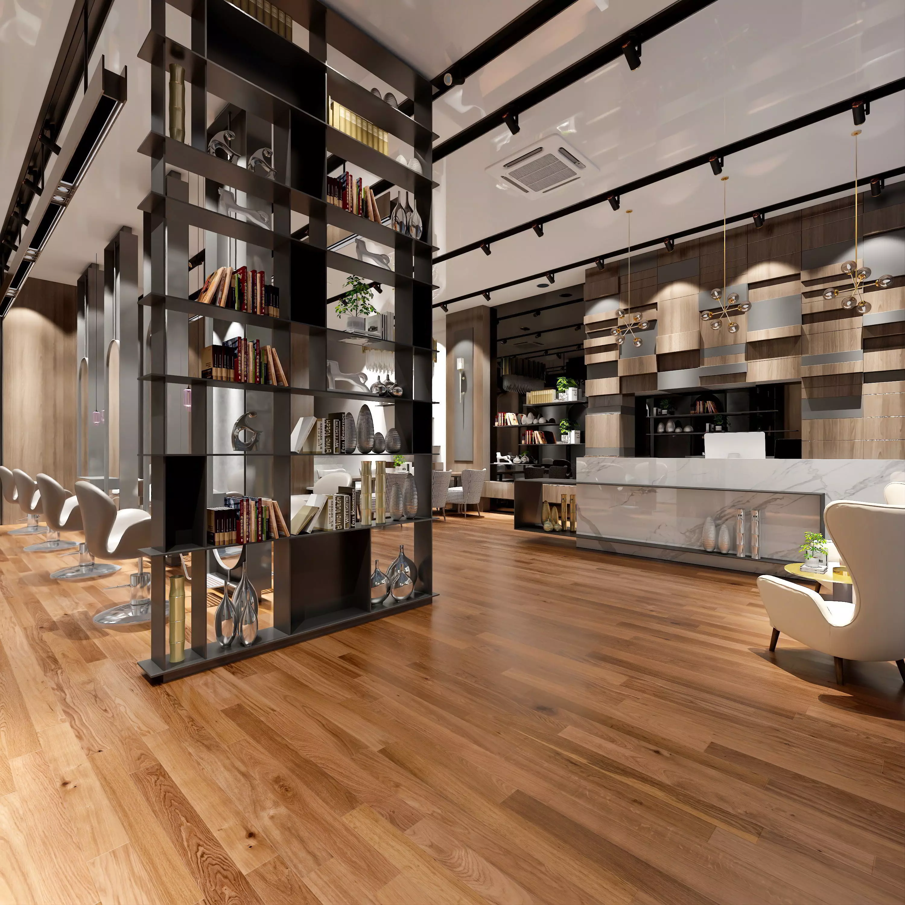 Beauty parlour appliances and furniture 3D model_2