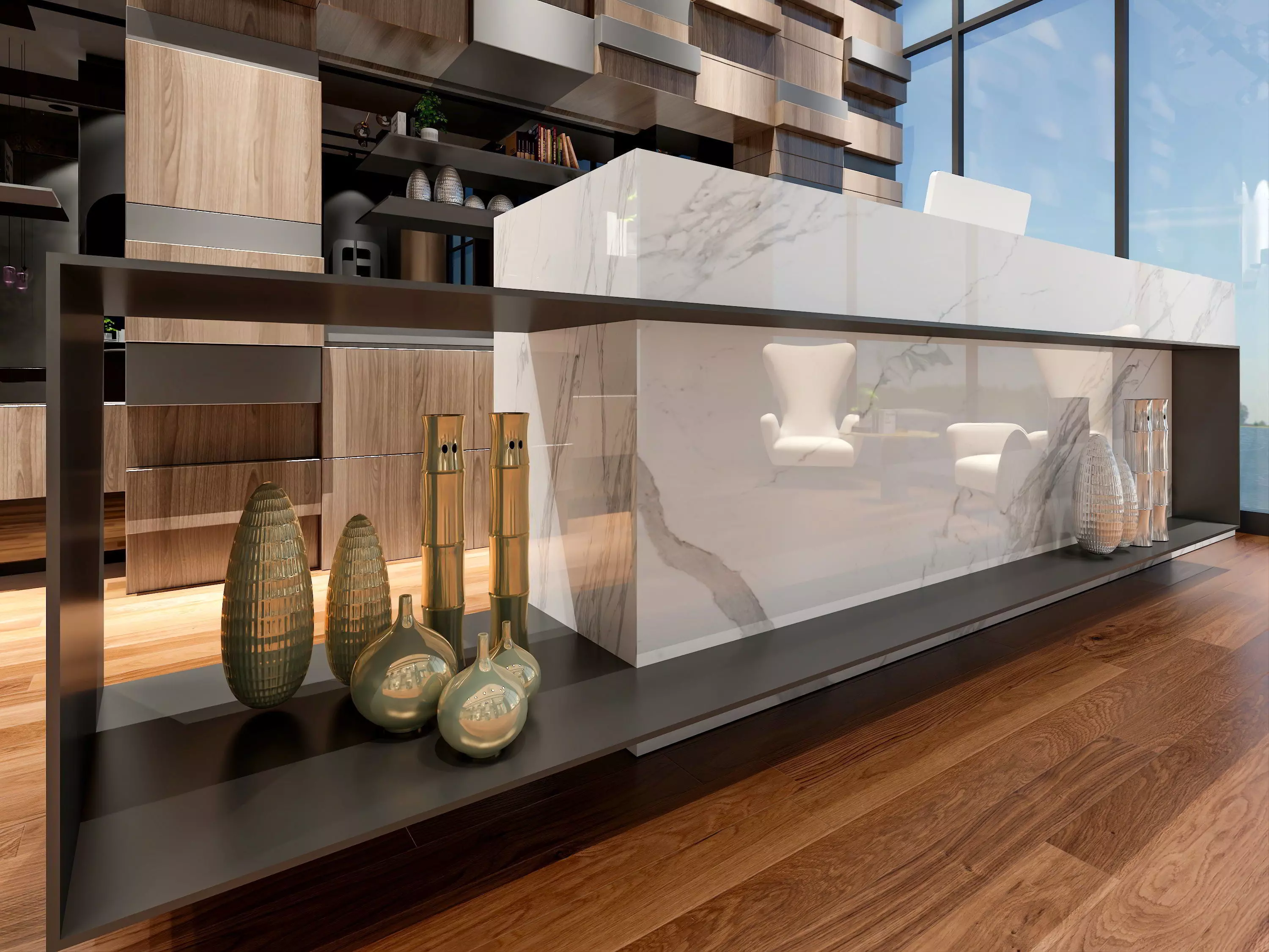 Beauty parlour appliances and furniture 3D model_4