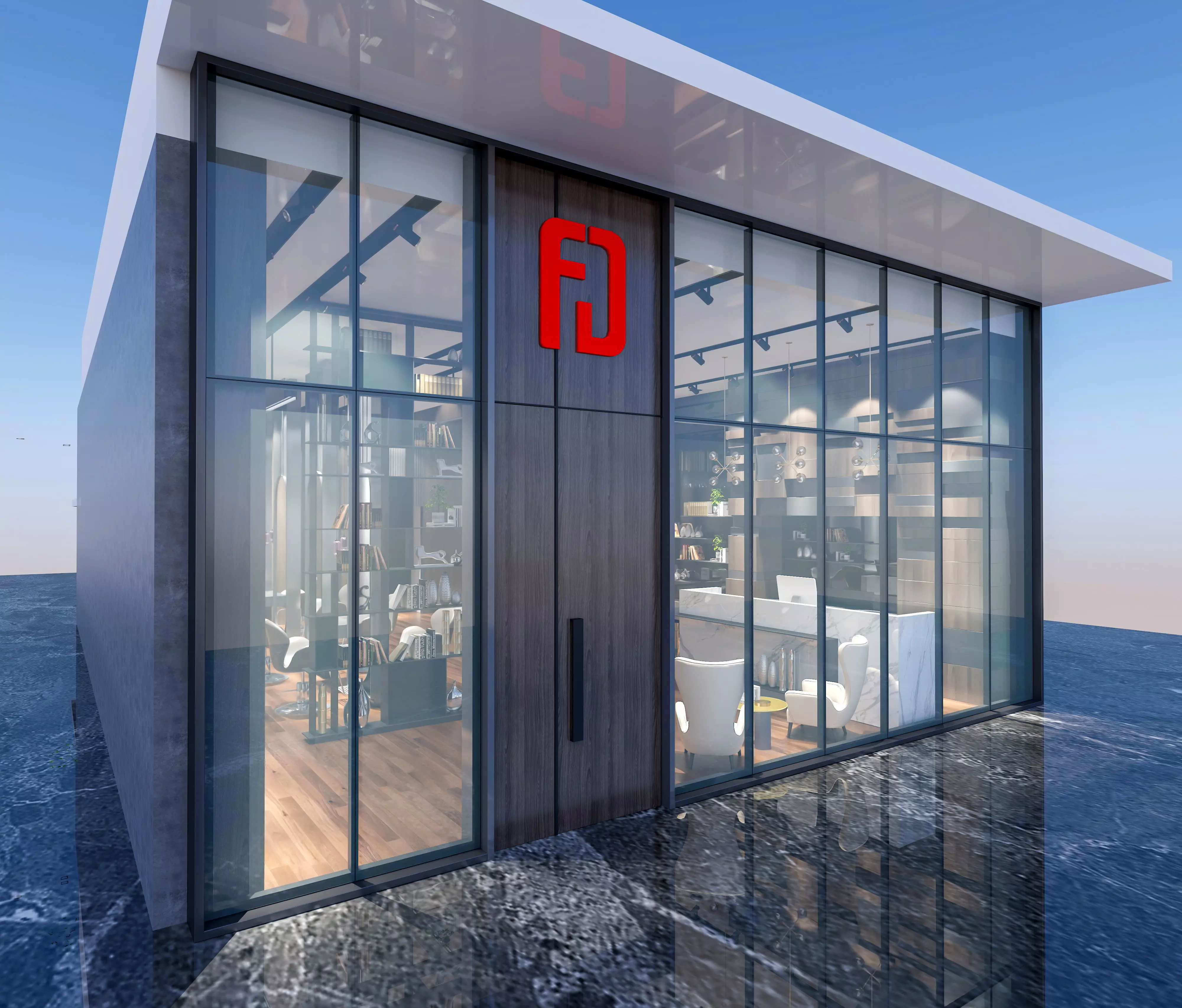 Beauty parlour appliances and furniture 3D model_16