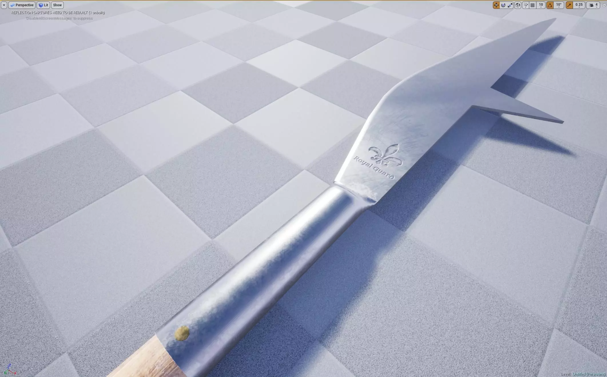 Bill Polearm Low-poly 3D model_8