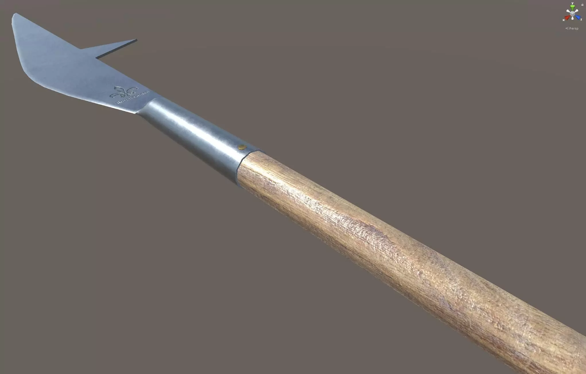 Bill Polearm Low-poly 3D model_14