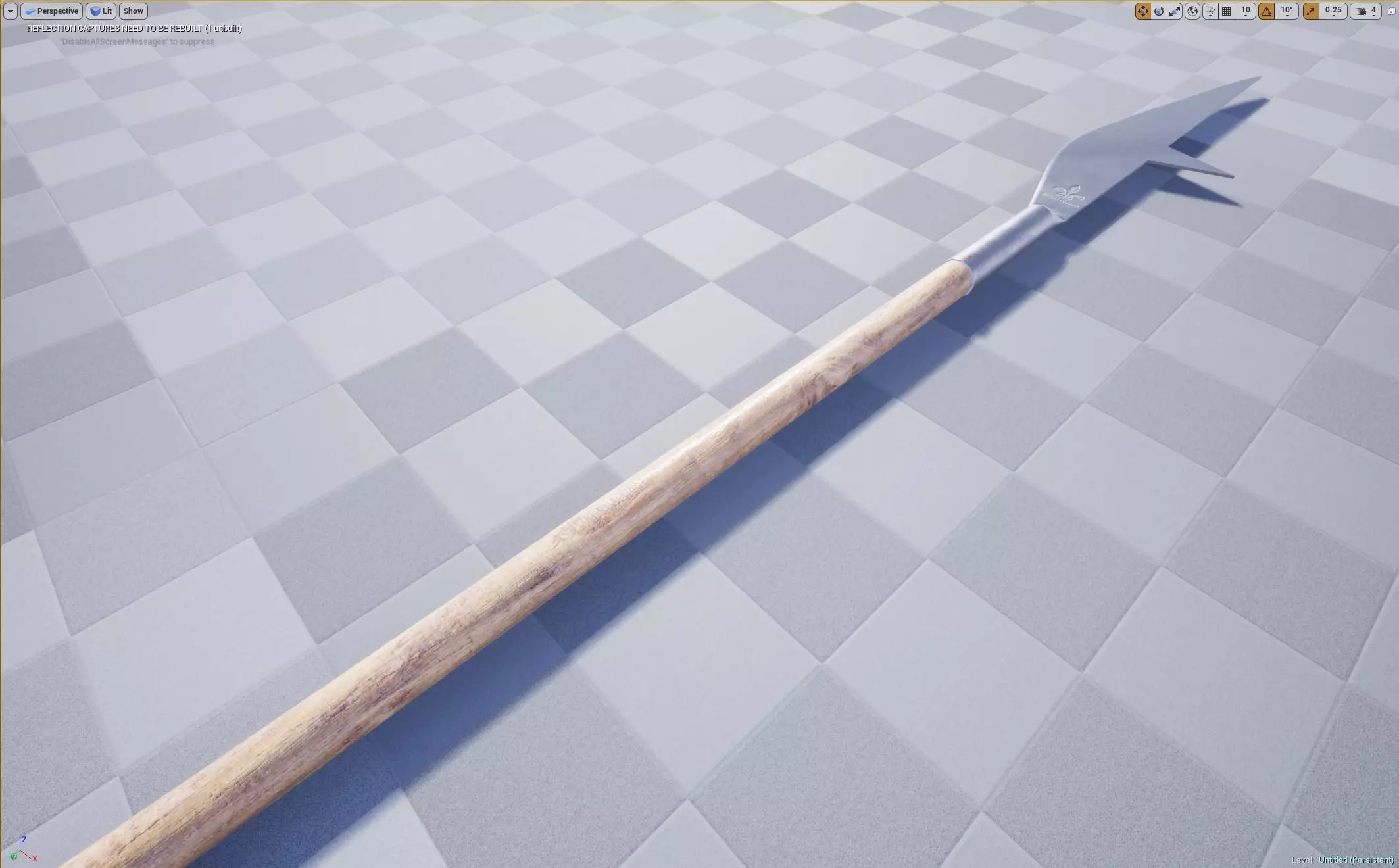 Bill Polearm Low-poly 3D model_11