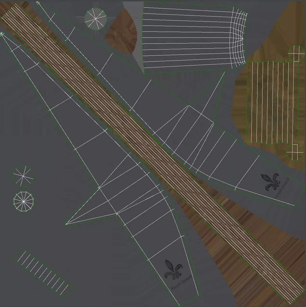 Bill Polearm Low-poly 3D model_17