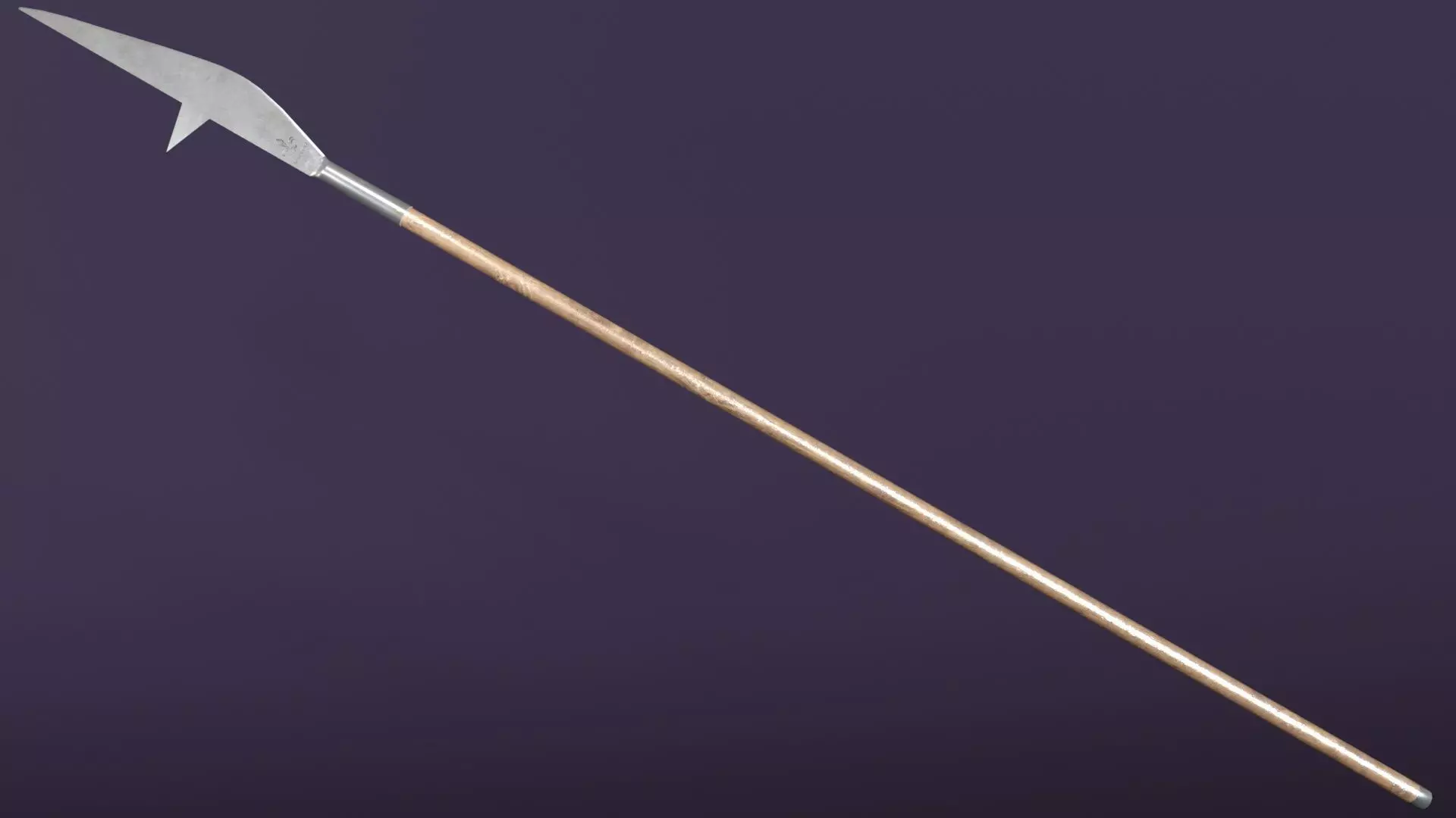 Bill Polearm Low-poly 3D model_7