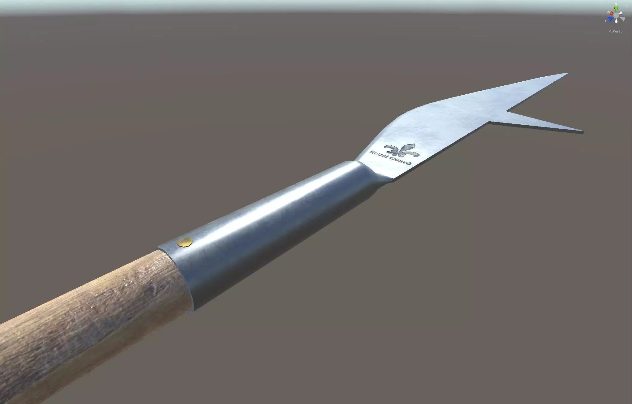 Bill Polearm Low-poly 3D model_13