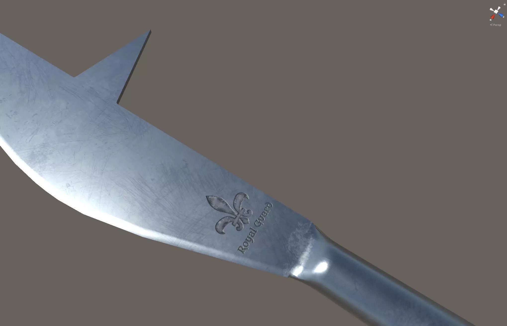 Bill Polearm Low-poly 3D model_15