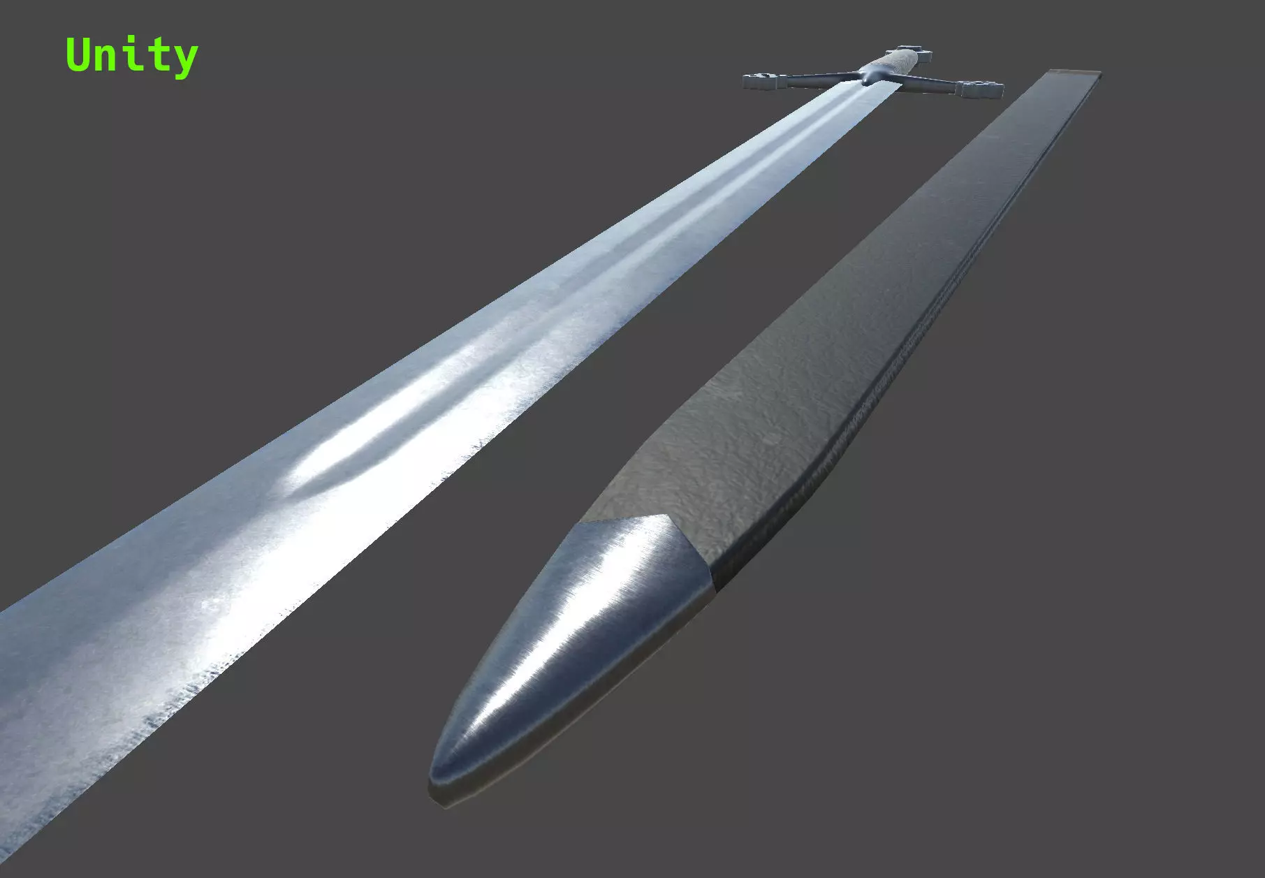 Claymore Low-poly 3D model_13