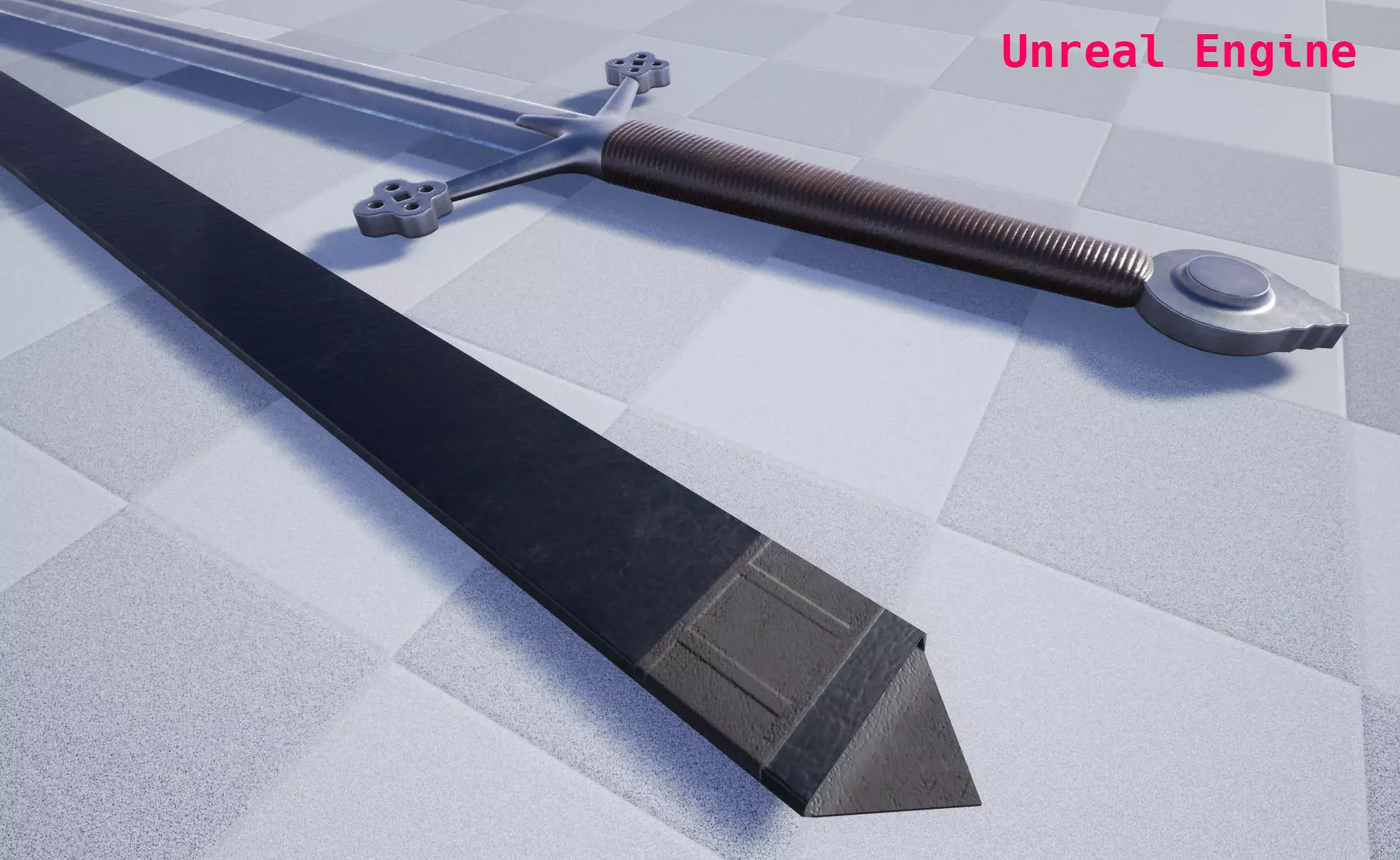 Claymore Low-poly 3D model_7