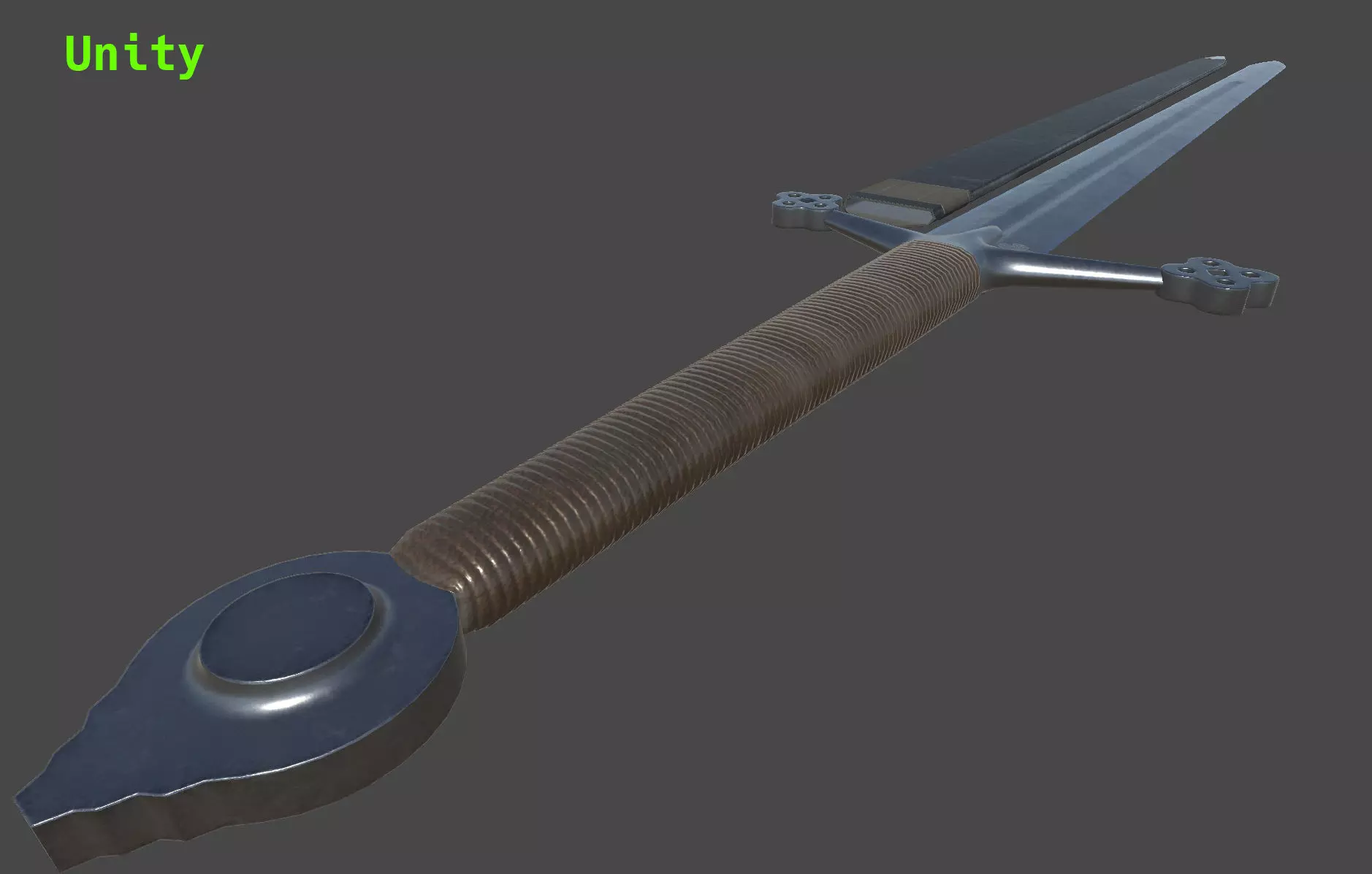 Claymore Low-poly 3D model_12